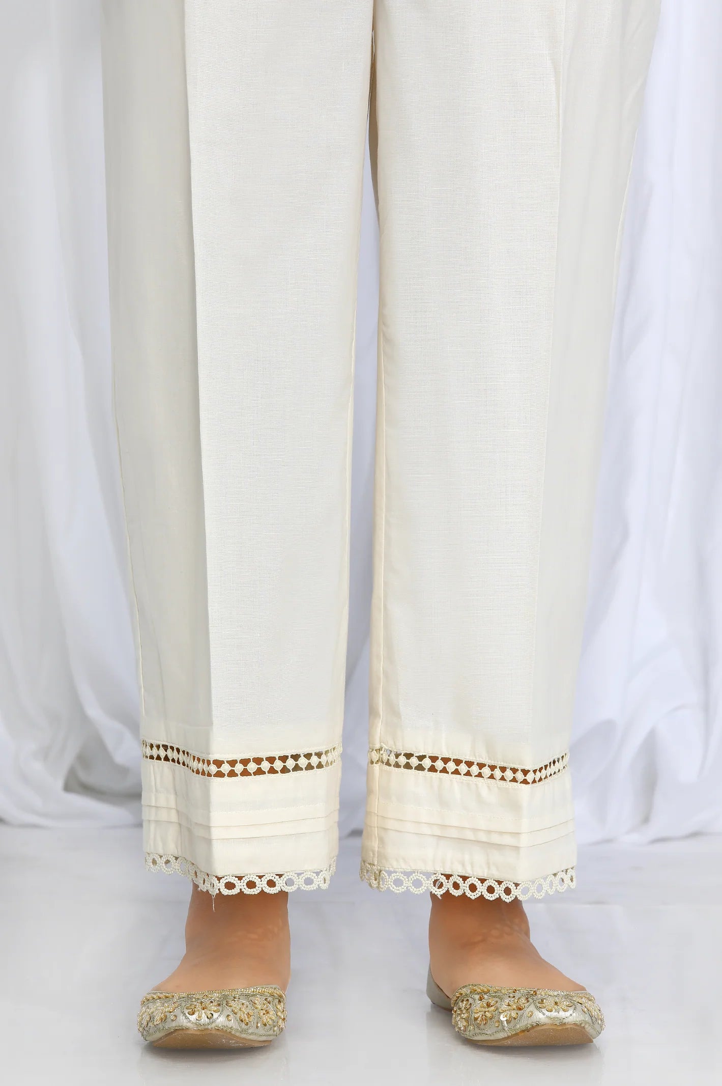 Cream Trouser