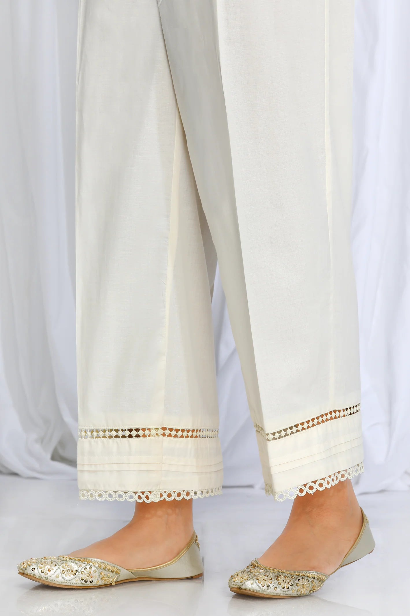 Cream Trouser