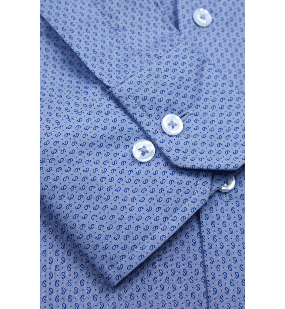 Blue Men's Casual Milano Shirt - AM22005