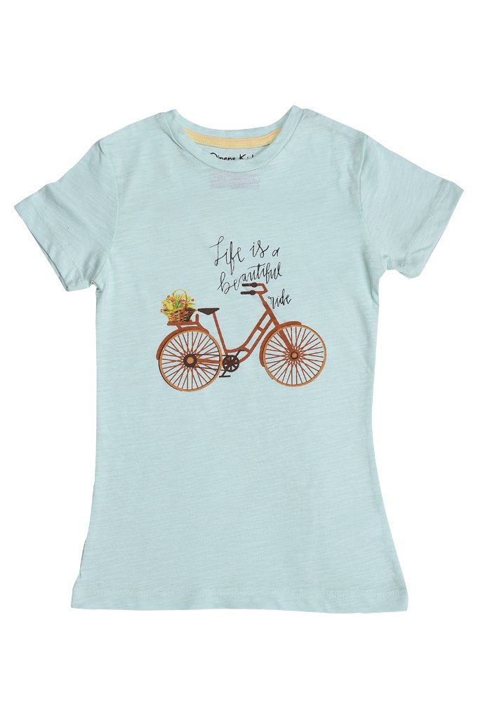 Girls T-Shirt KGA-0185-MINT