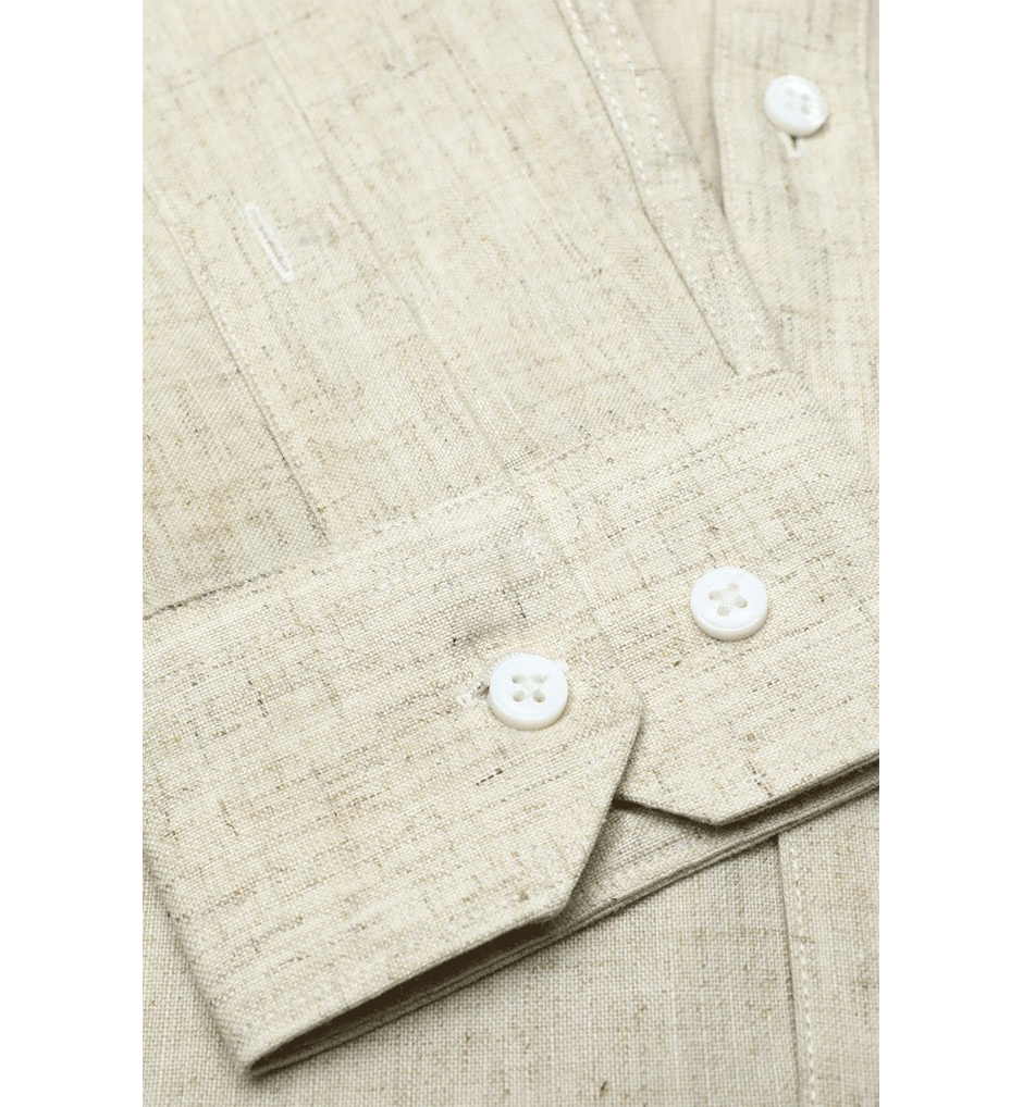 Linen Casual Shirt-AH20003-L-Fawn