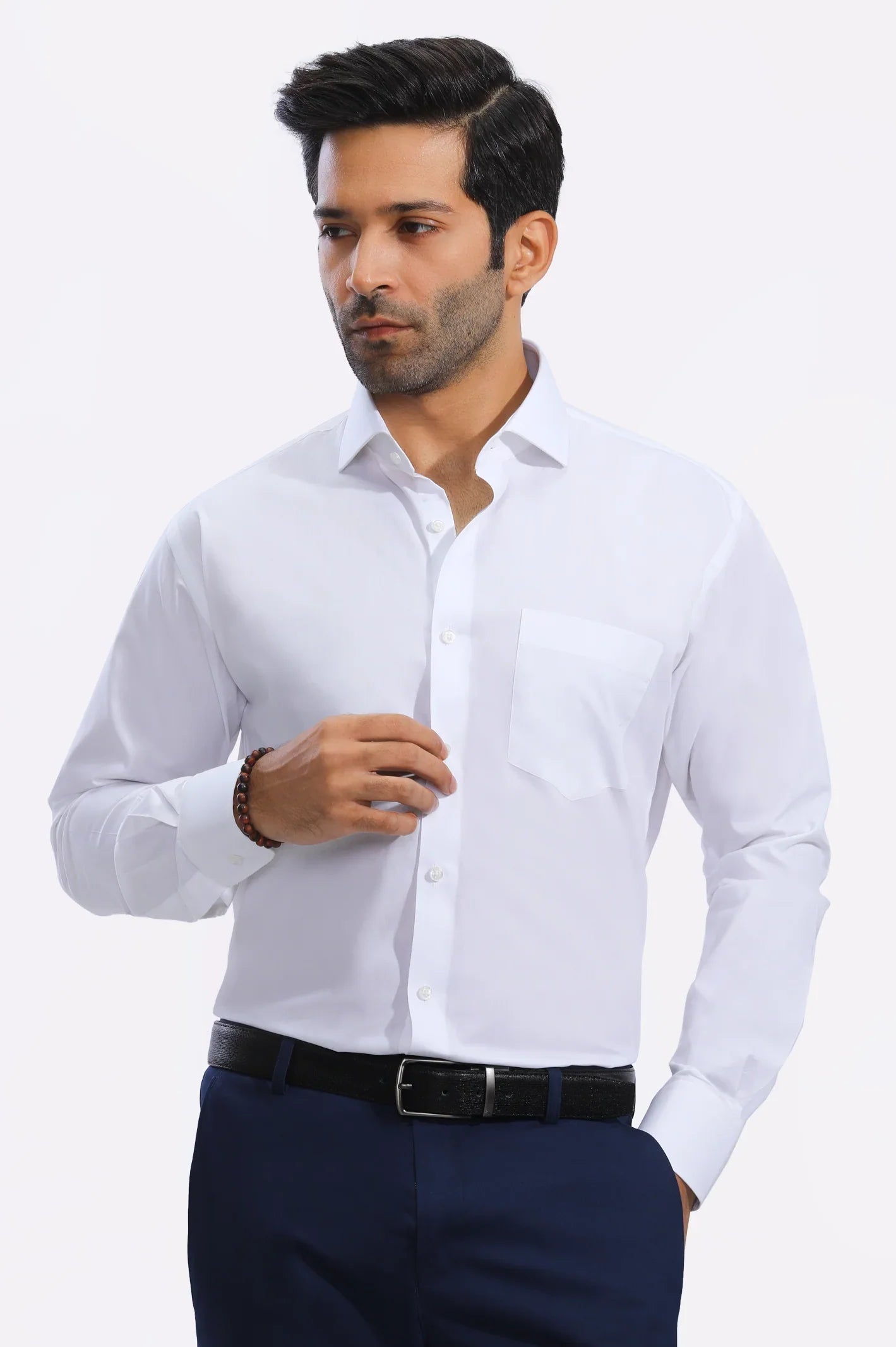 White Plain Formal Shirt