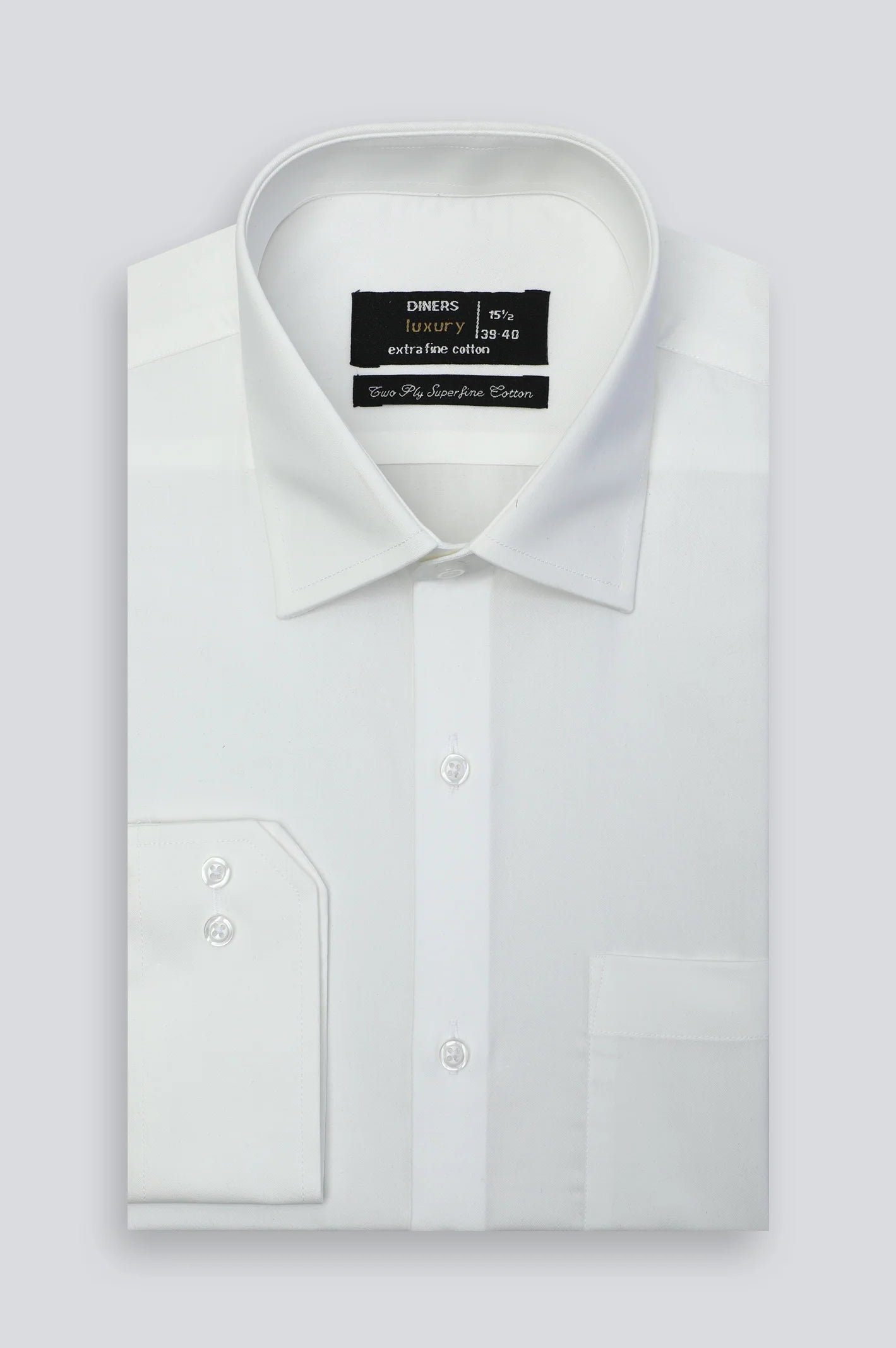 Off White Plain Formal Shirt