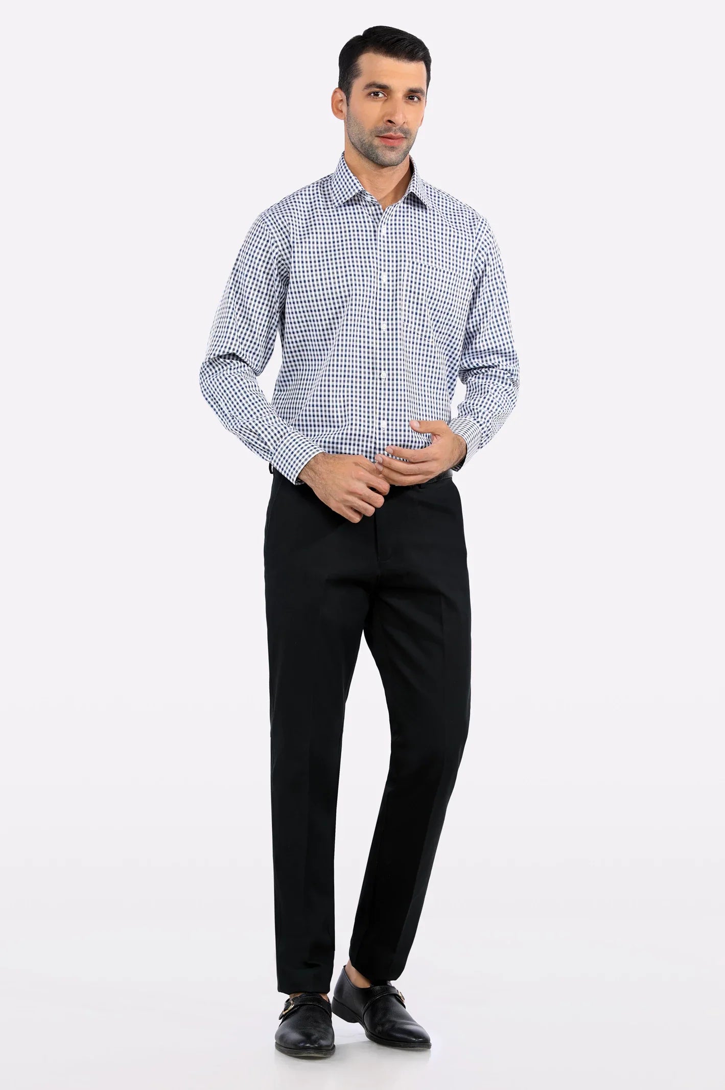 Multicolor Gingham Check Formal Shirt