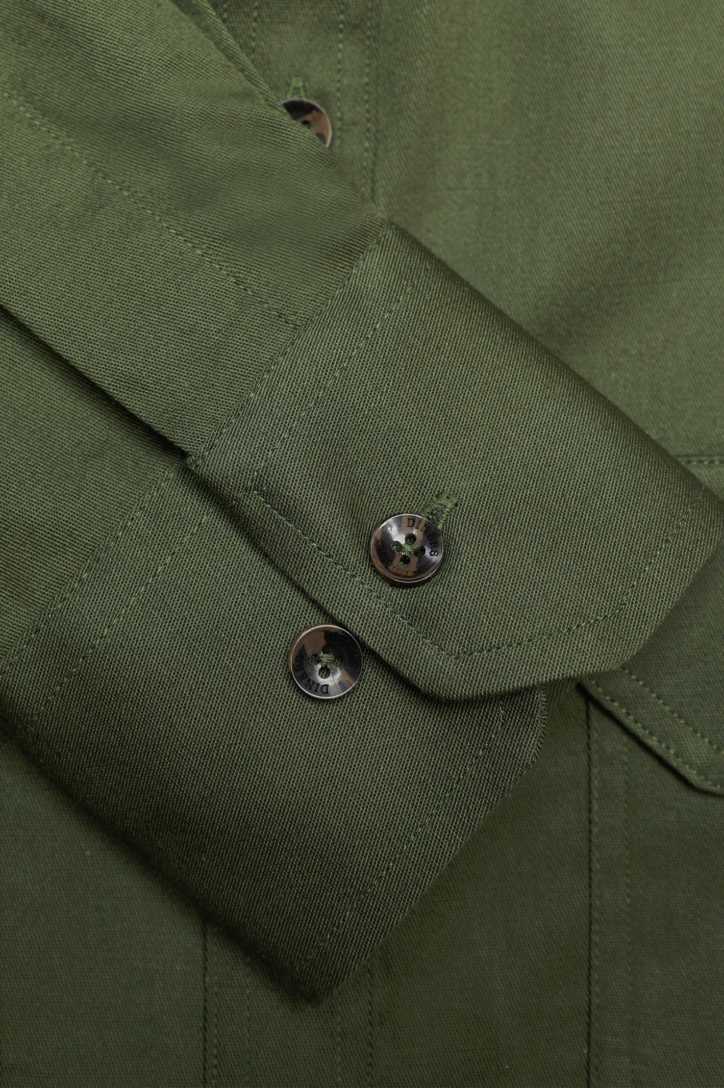 Olive Plain Casual Shirt