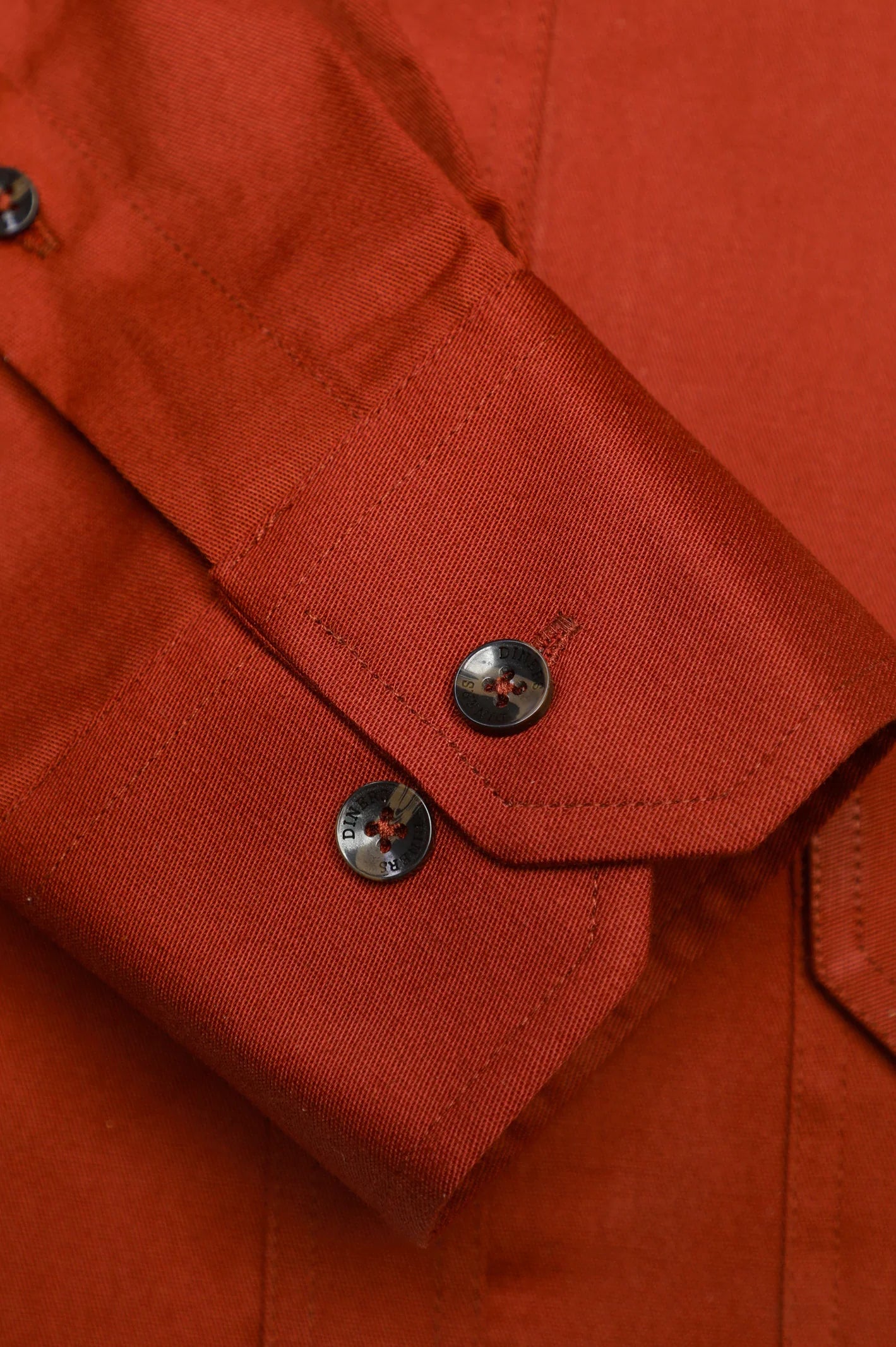 Rust Plain Casual Shirt