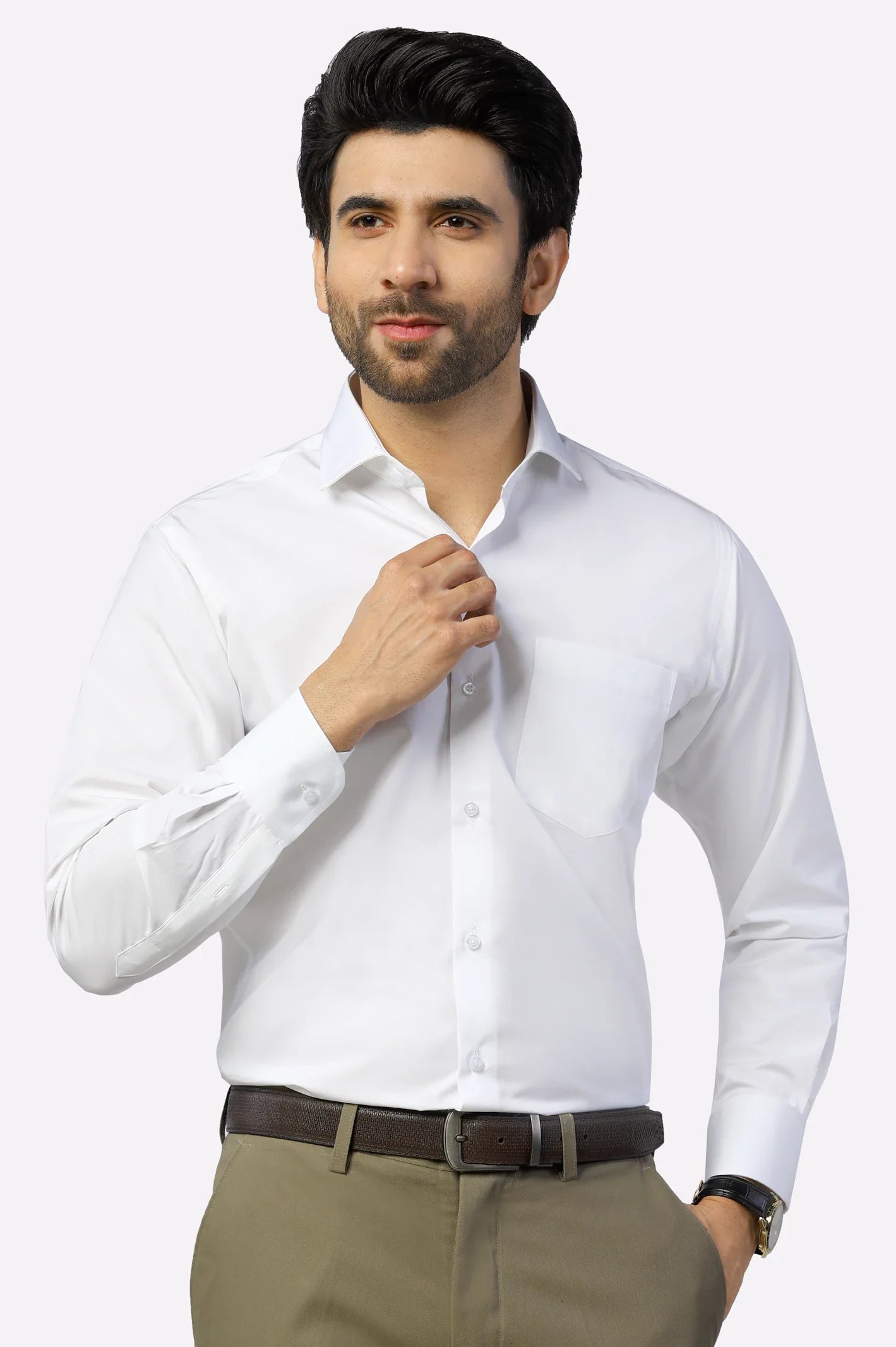 White Plain Formal Autograph Shirt