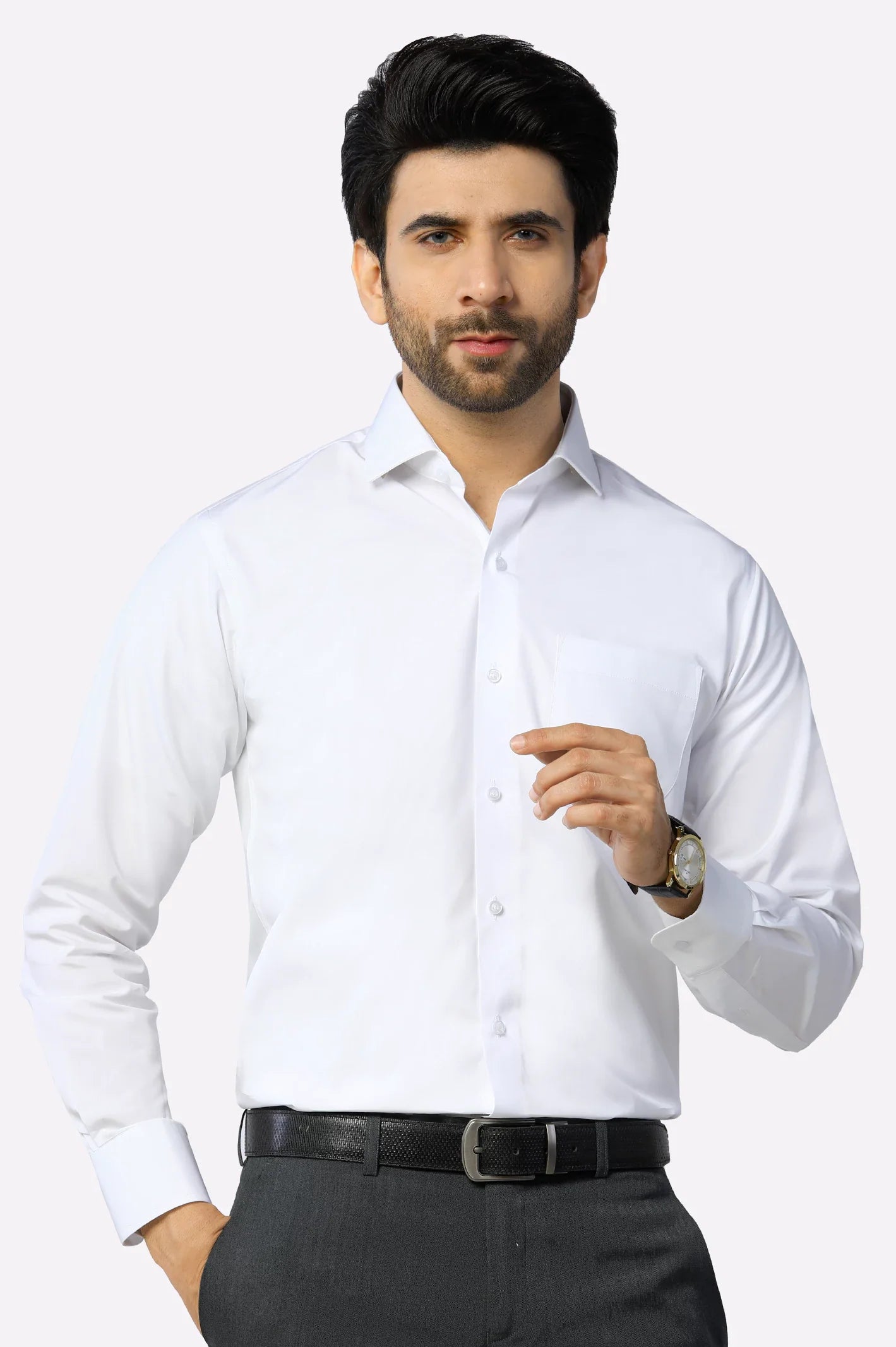 White Plain Formal Autograph Shirt