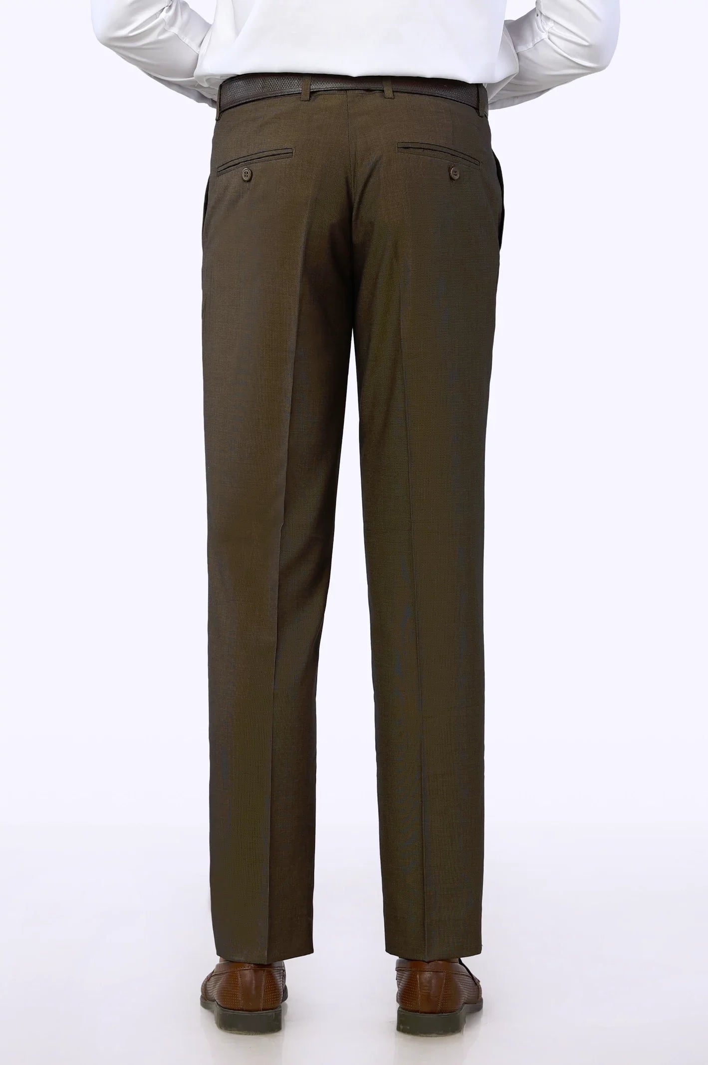 Brown Smart Fit Formal Trouser