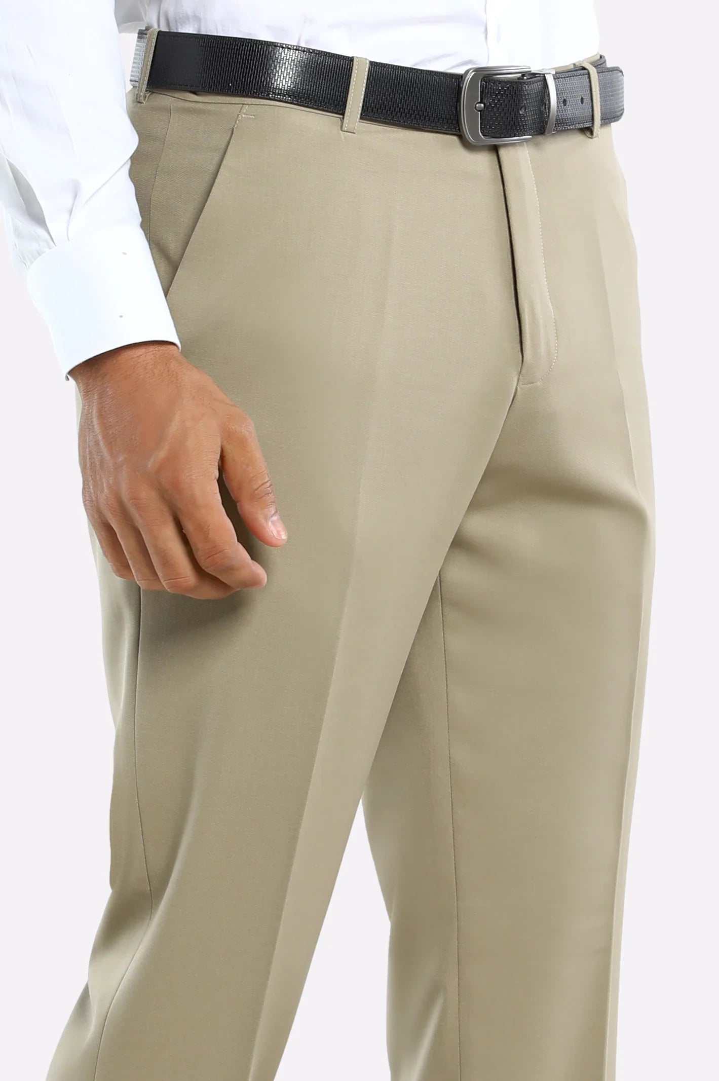 Fawn Regular Fit Formal Trouser