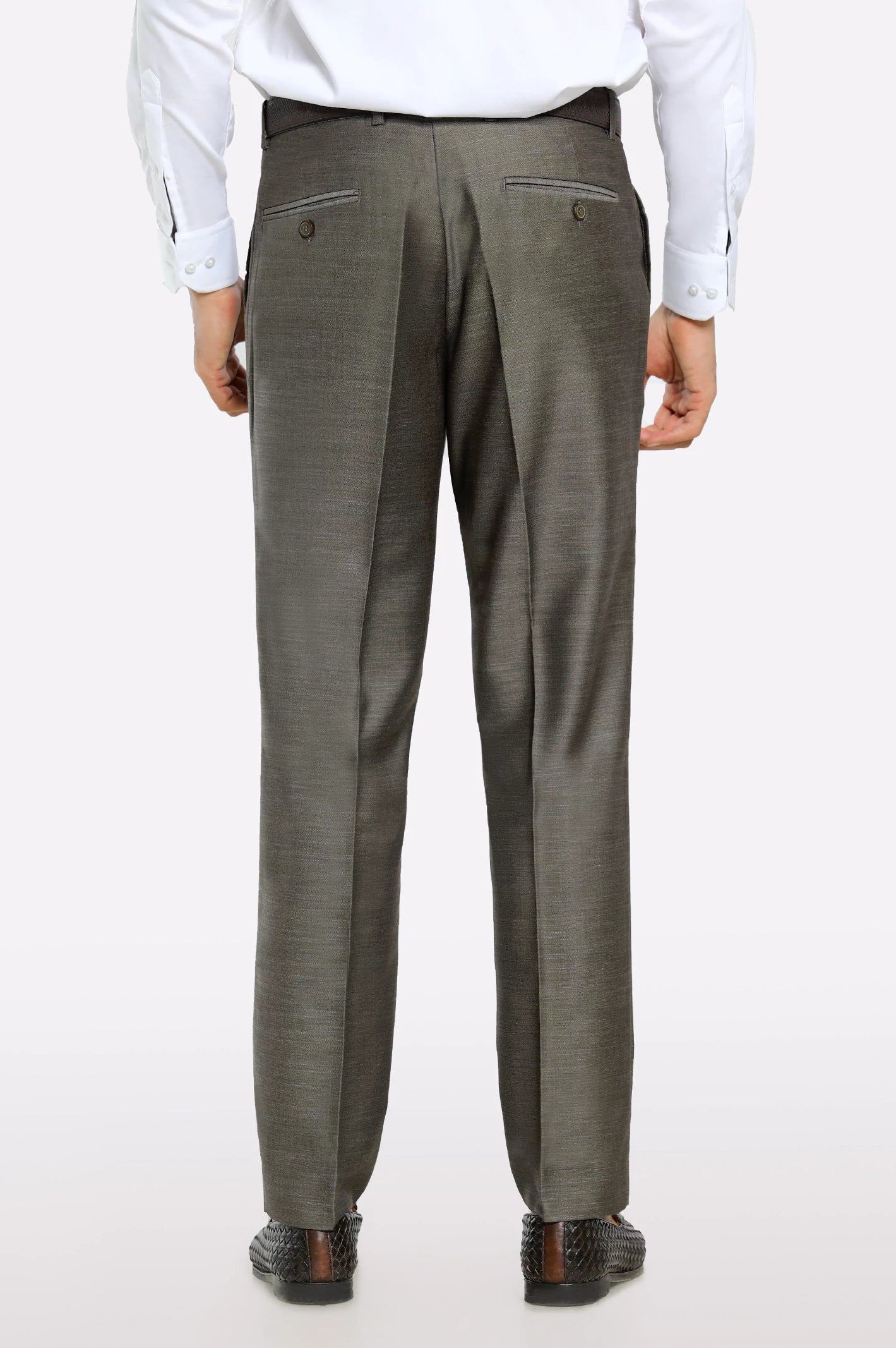 Brown Regular Fit Formal Trouser