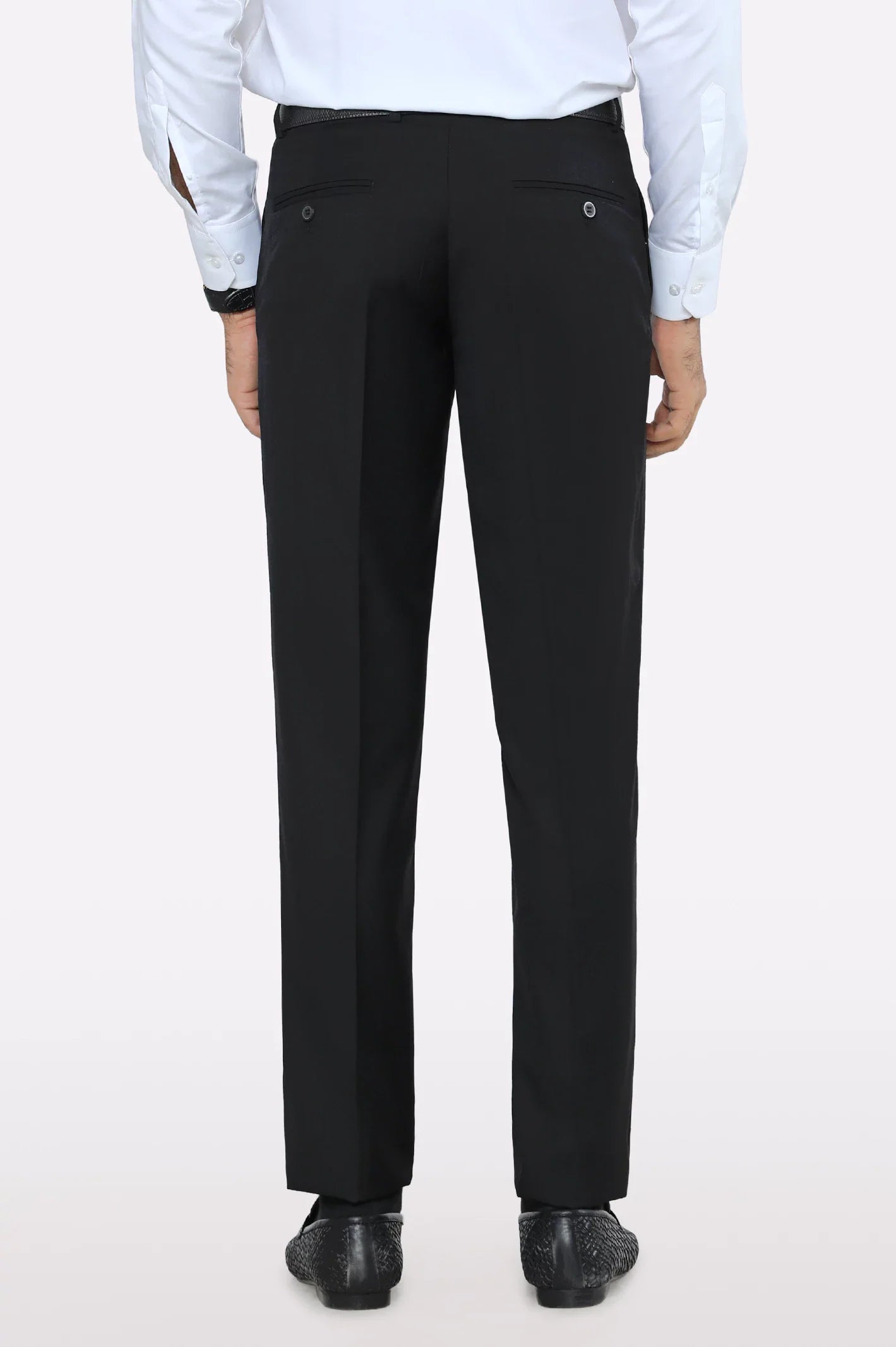 Jet Black Smart Fit Formal Trouser