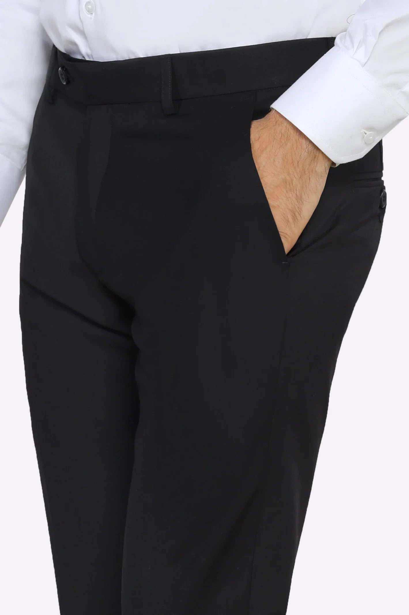 Black Slim Fit Formal Trouser