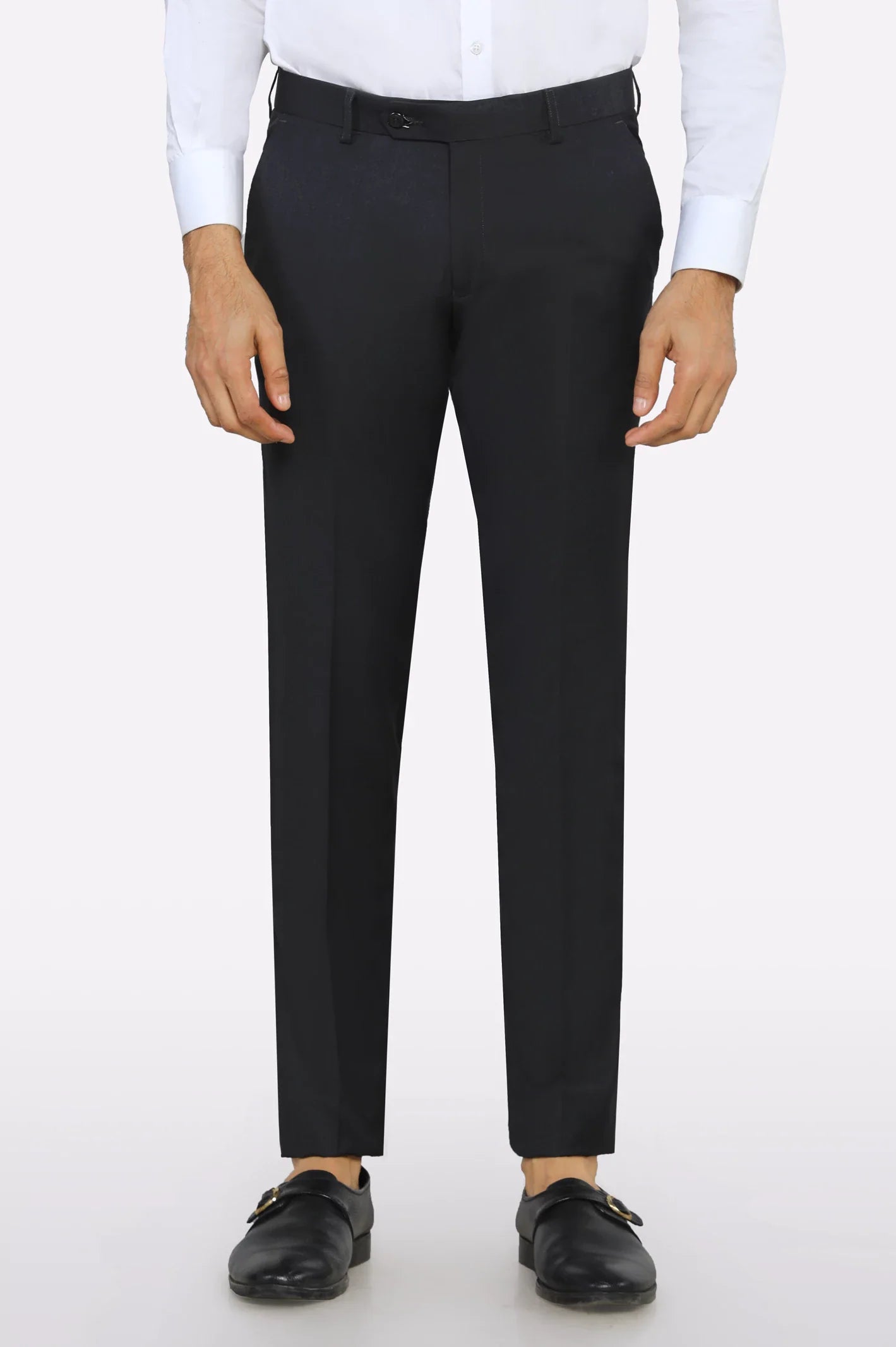 Dark Grey Slim Fit Formal Trouser