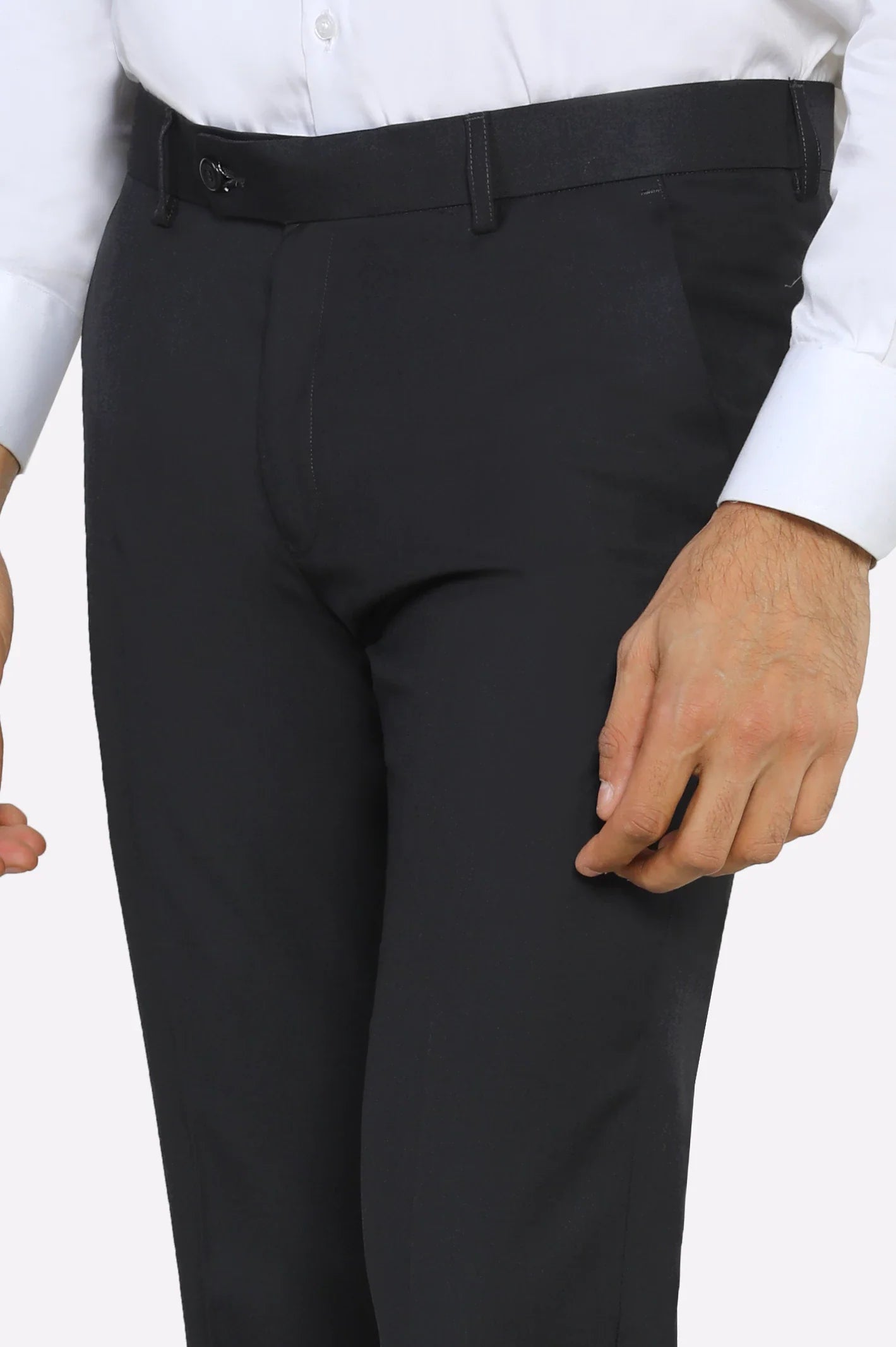 Dark Grey Slim Fit Formal Trouser