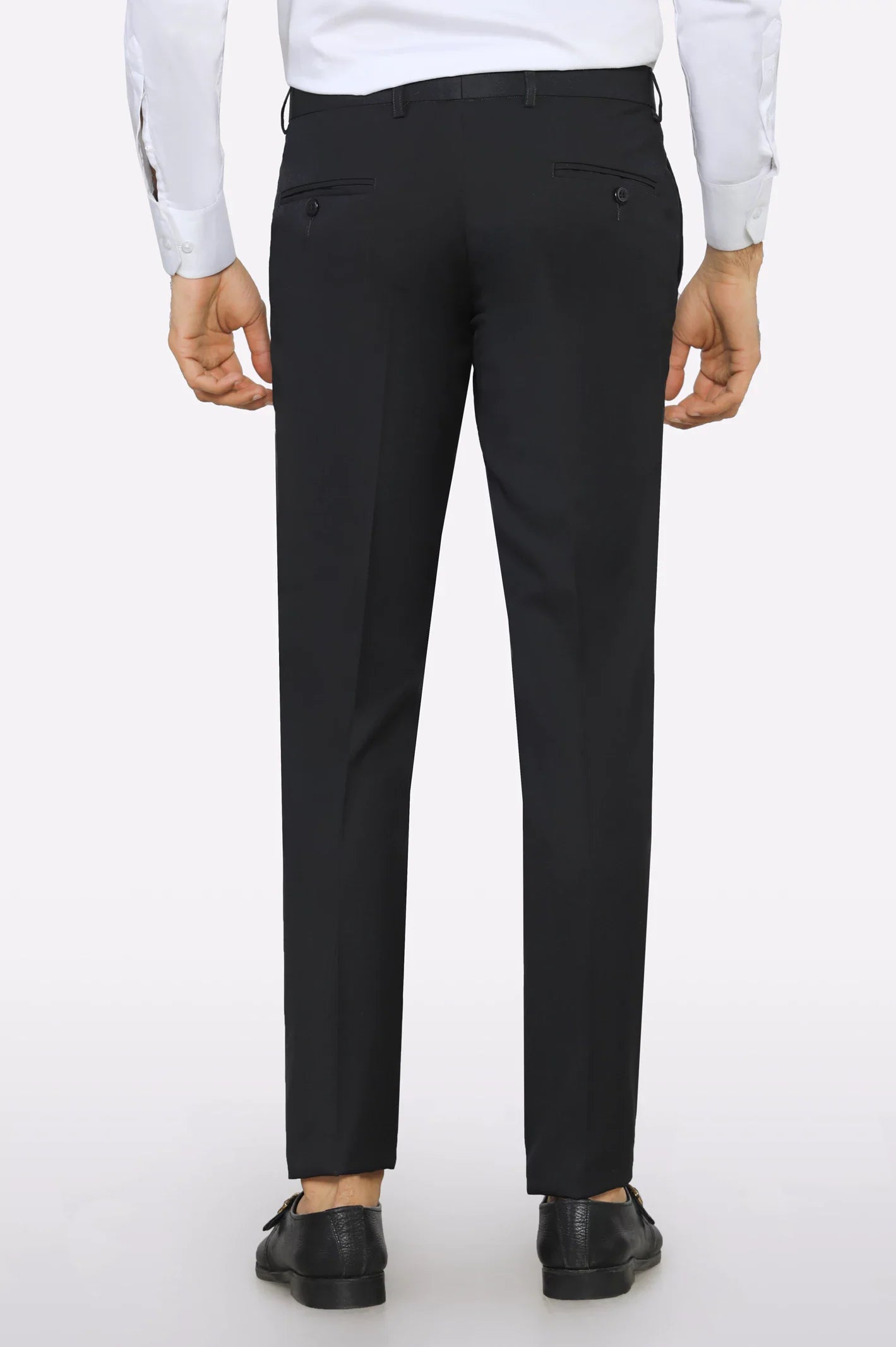 Dark Grey Slim Fit Formal Trouser