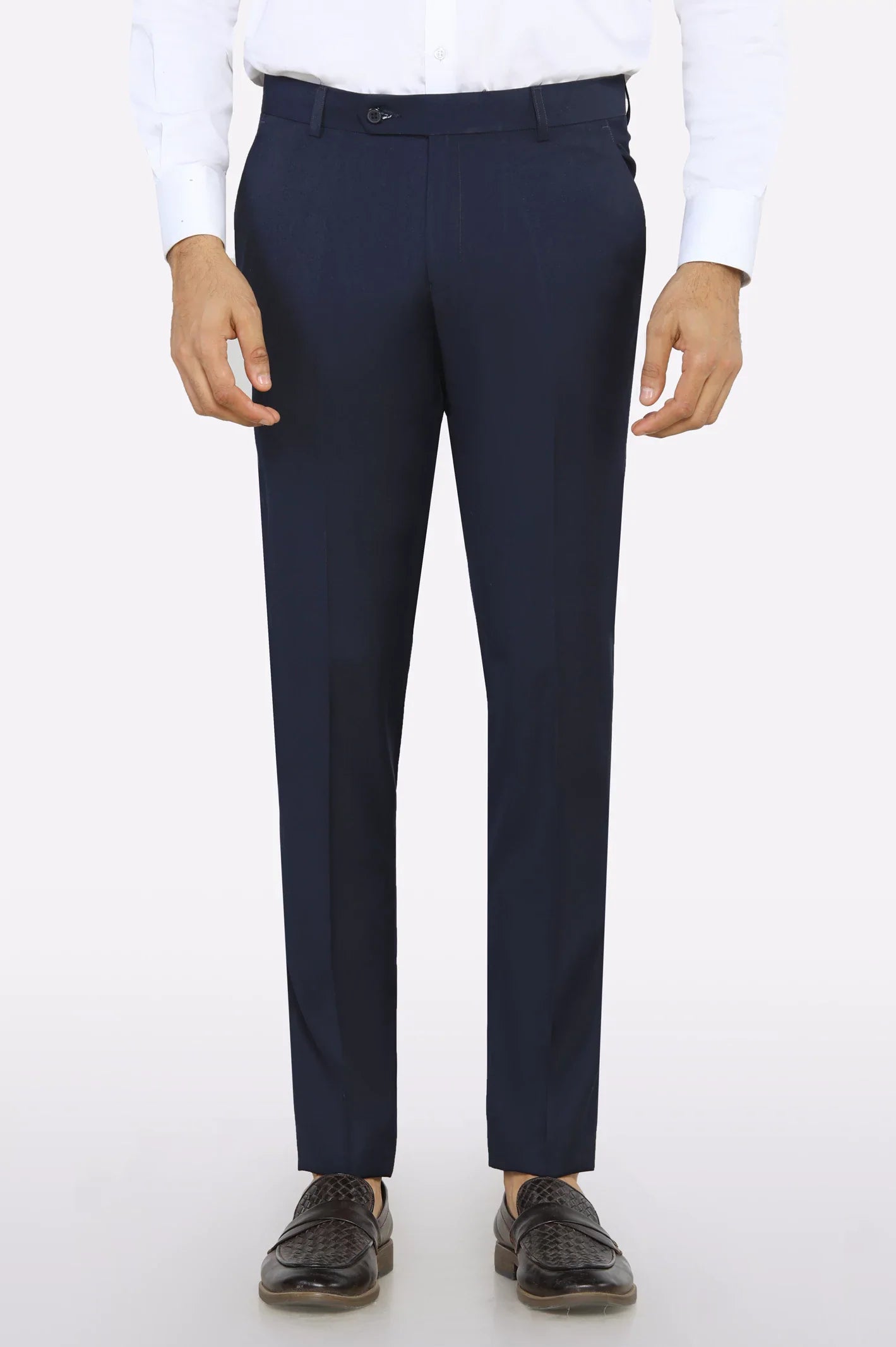 Navy Slim Fit Formal Trouser