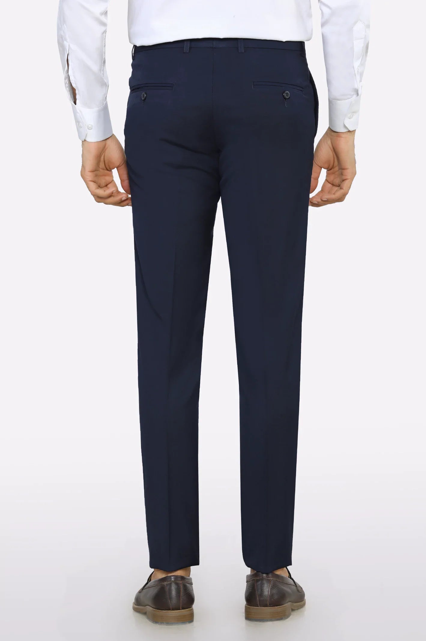 Navy Slim Fit Formal Trouser