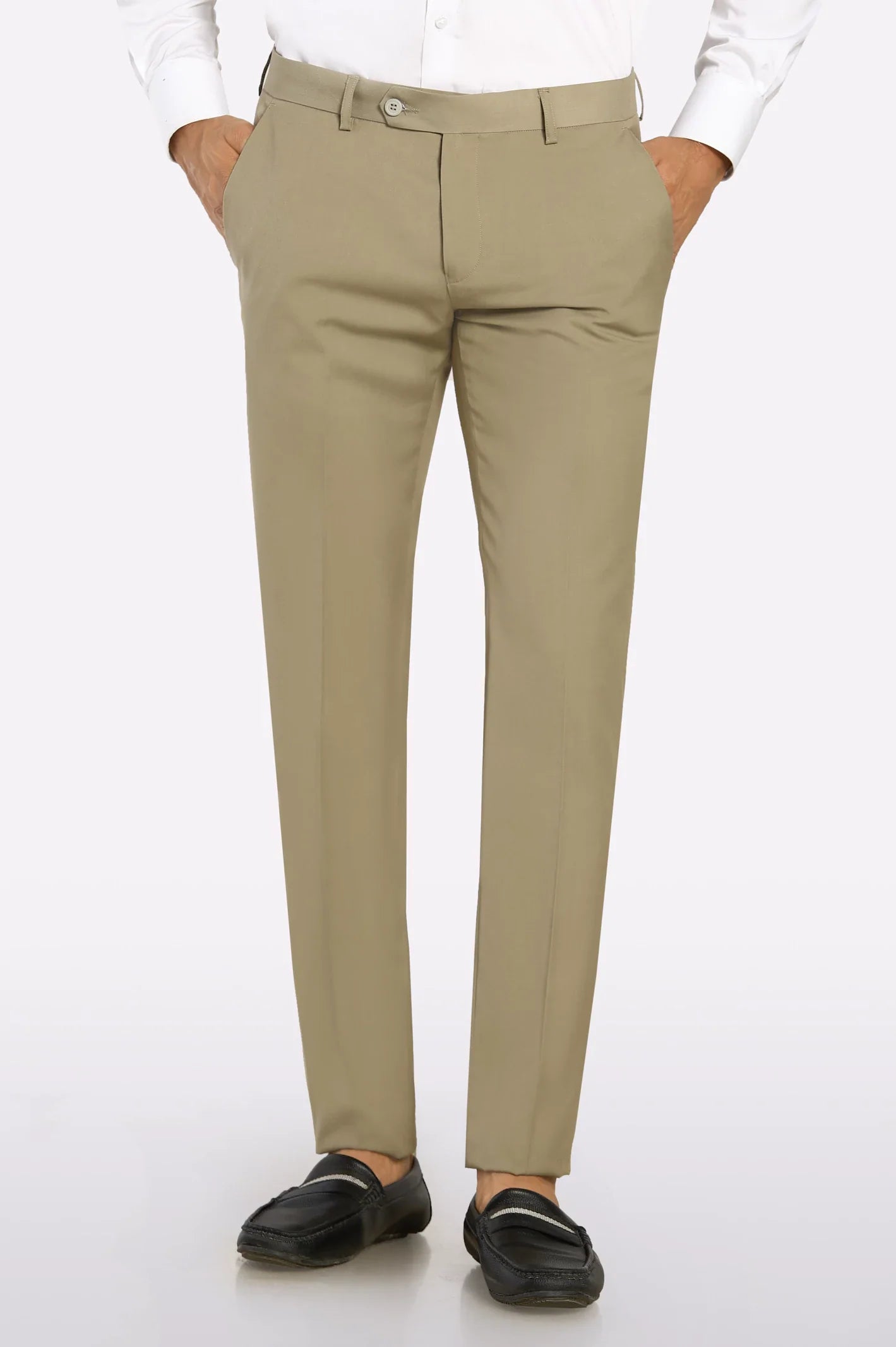 Fawn Slim Fit Formal Trouser