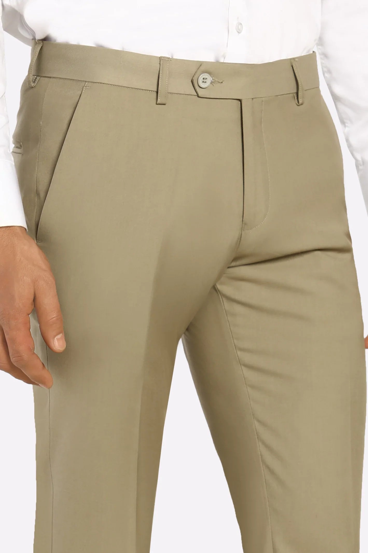Fawn Slim Fit Formal Trouser