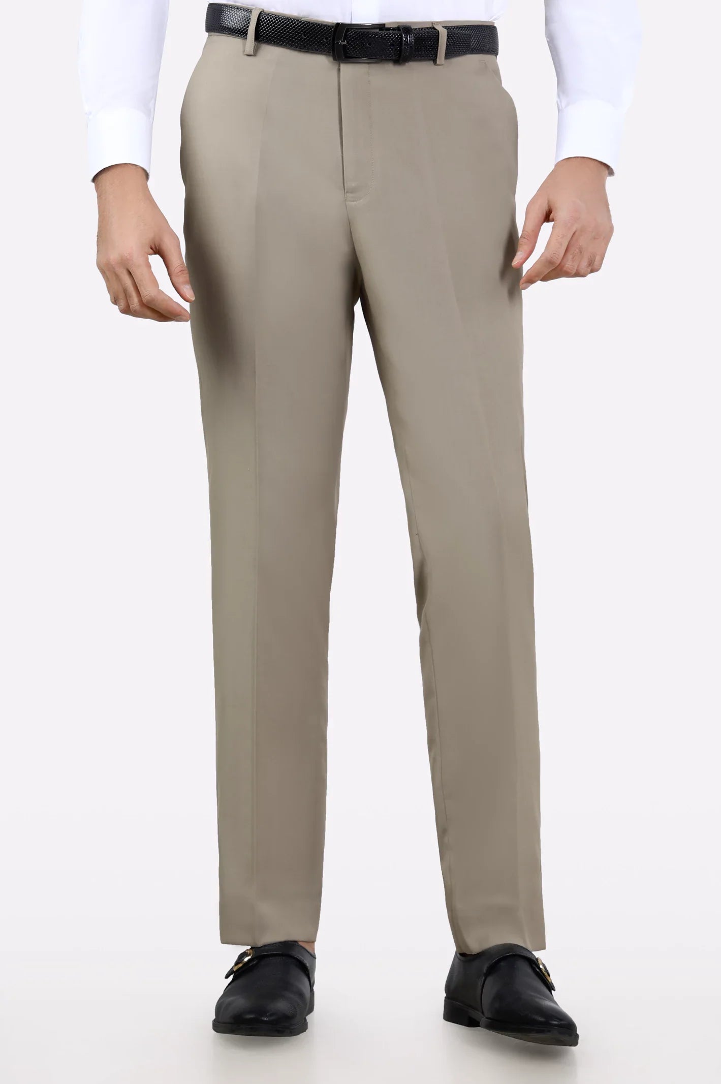 Fawn Regular Fit Formal Trouser