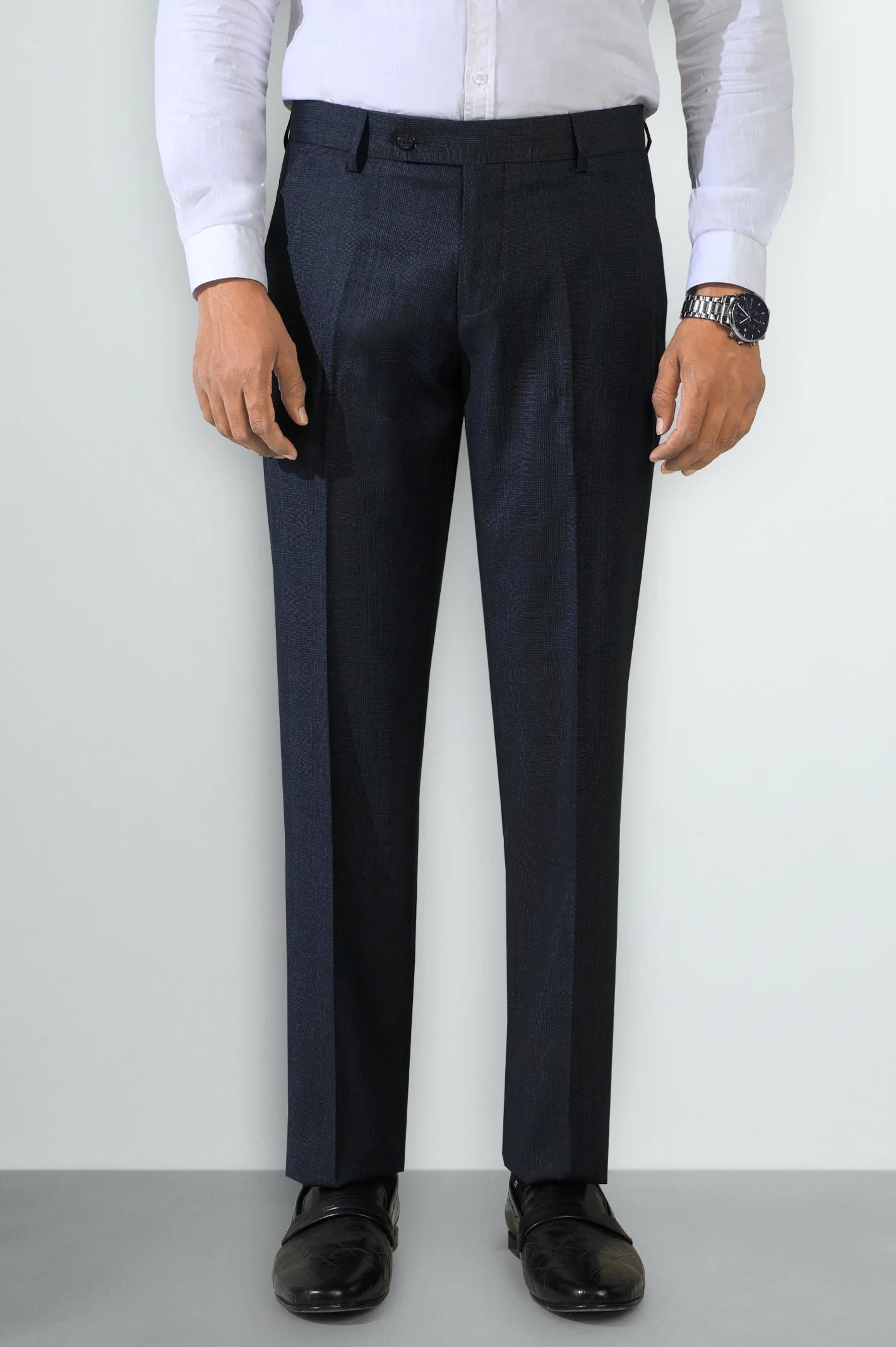 Navy Blue Smart Fit Formal Trouser