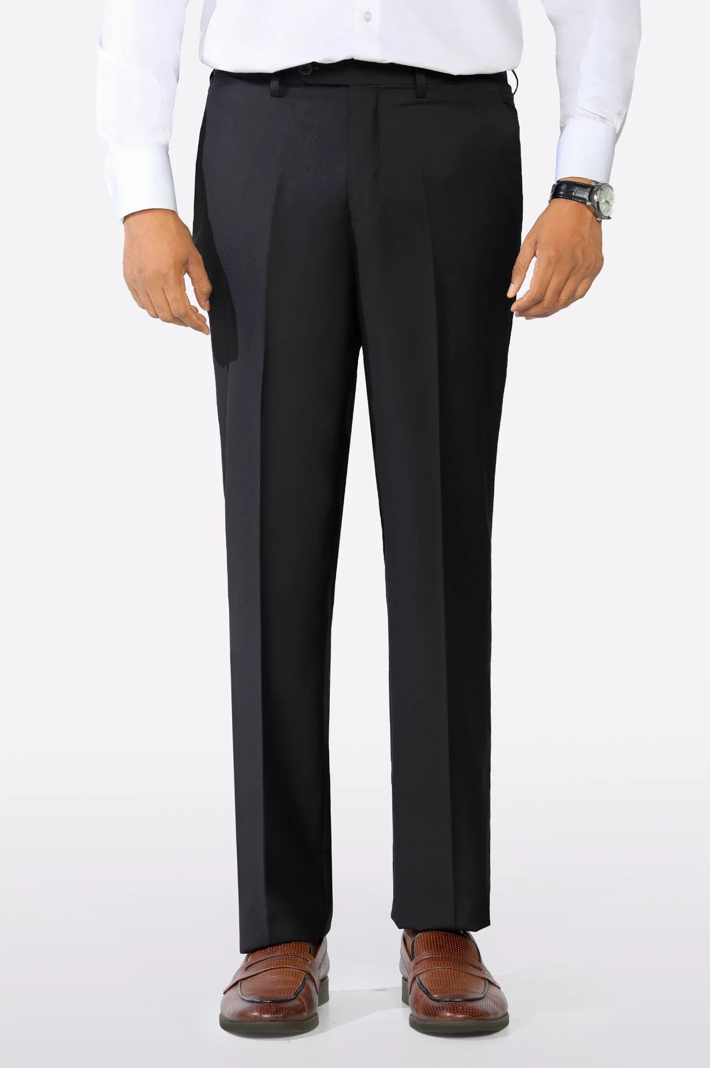 Black Regular Fit Formal Trouser