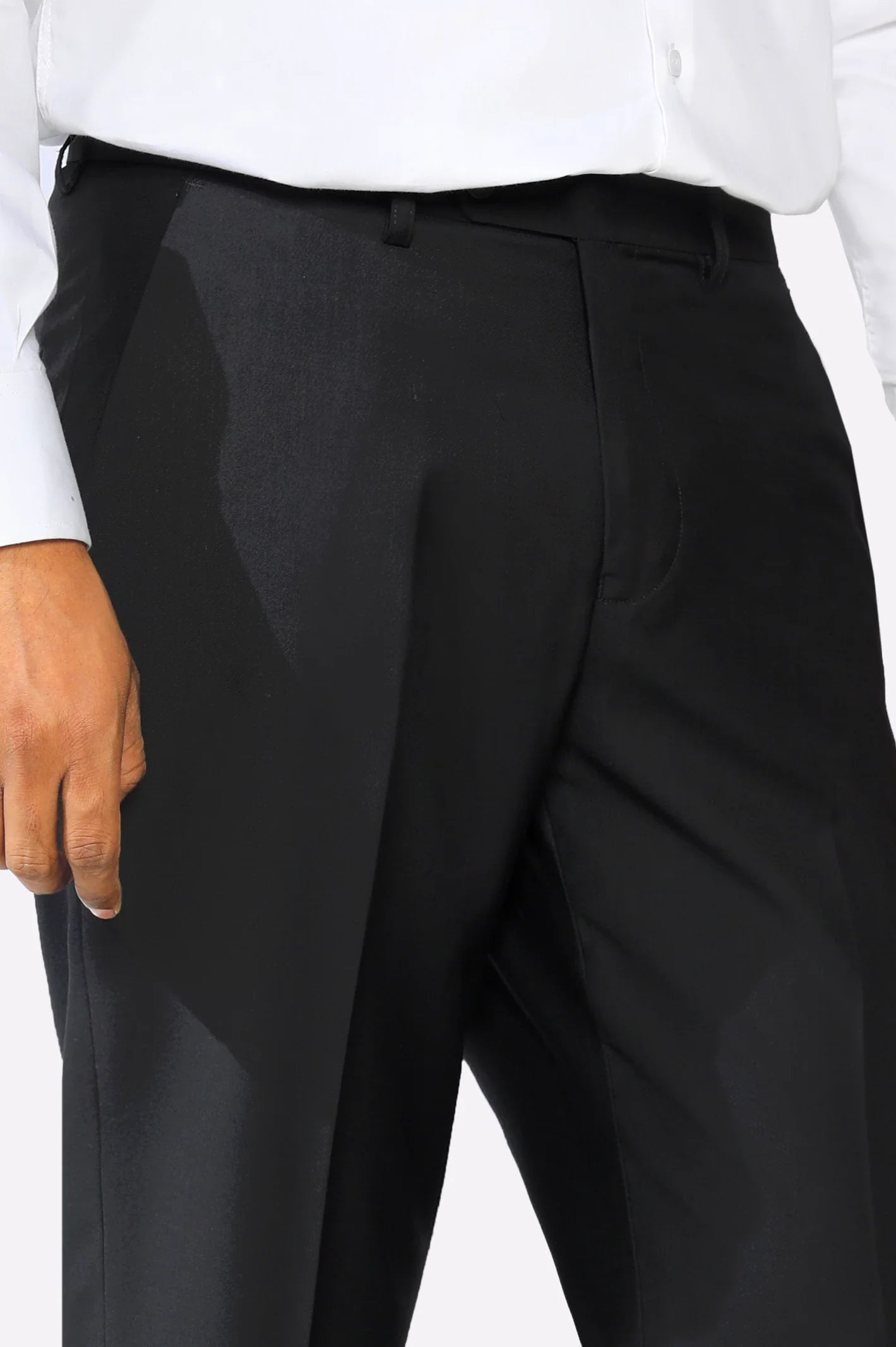 Black Regular Fit Formal Trouser
