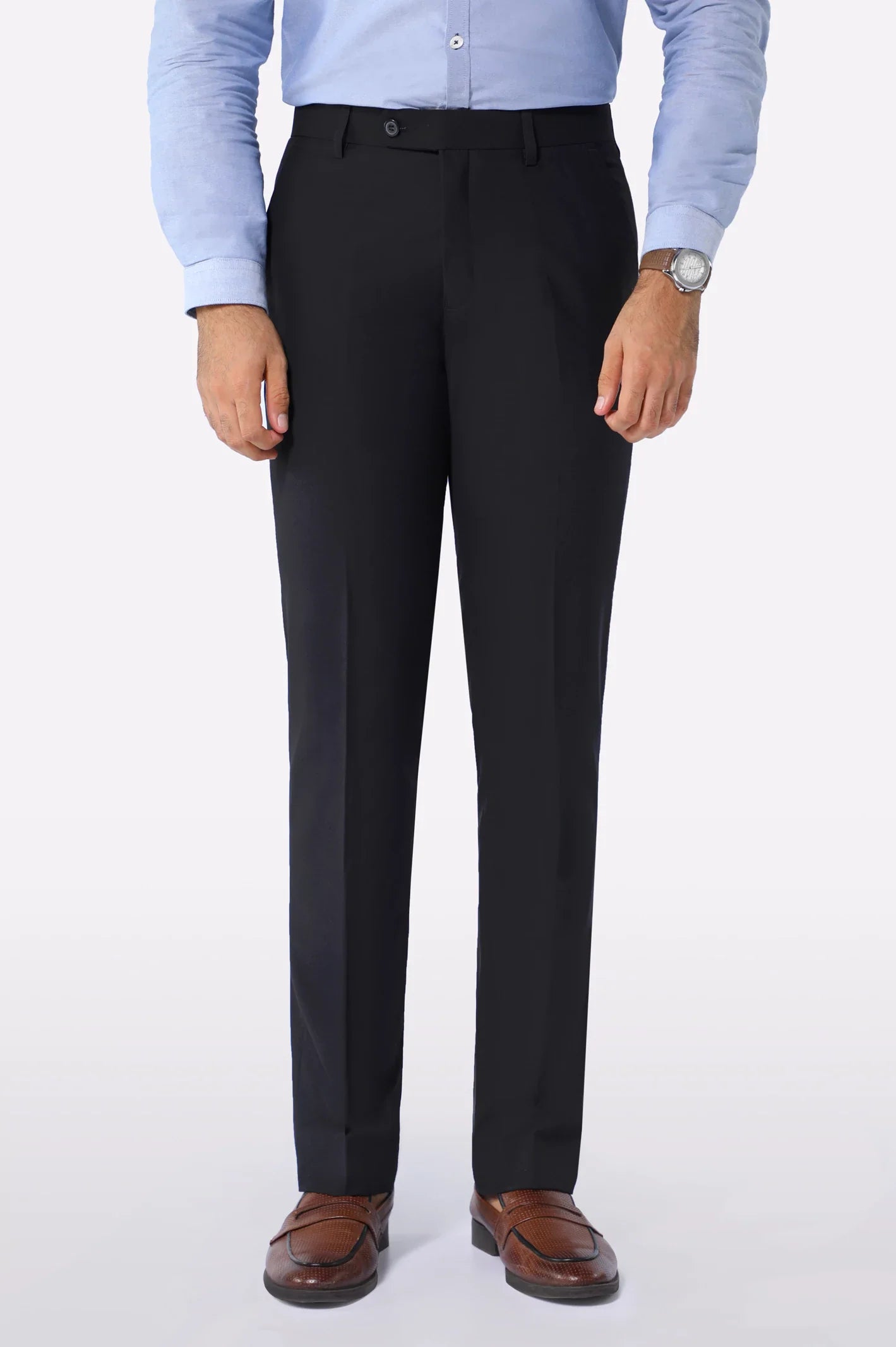 Black Regular Fit Formal Trouser