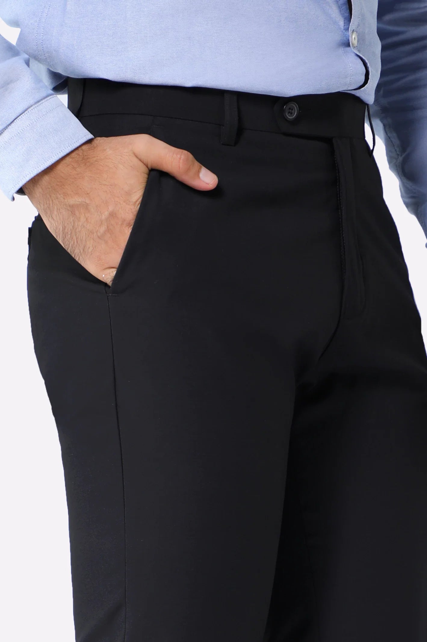 Black Regular Fit Formal Trouser