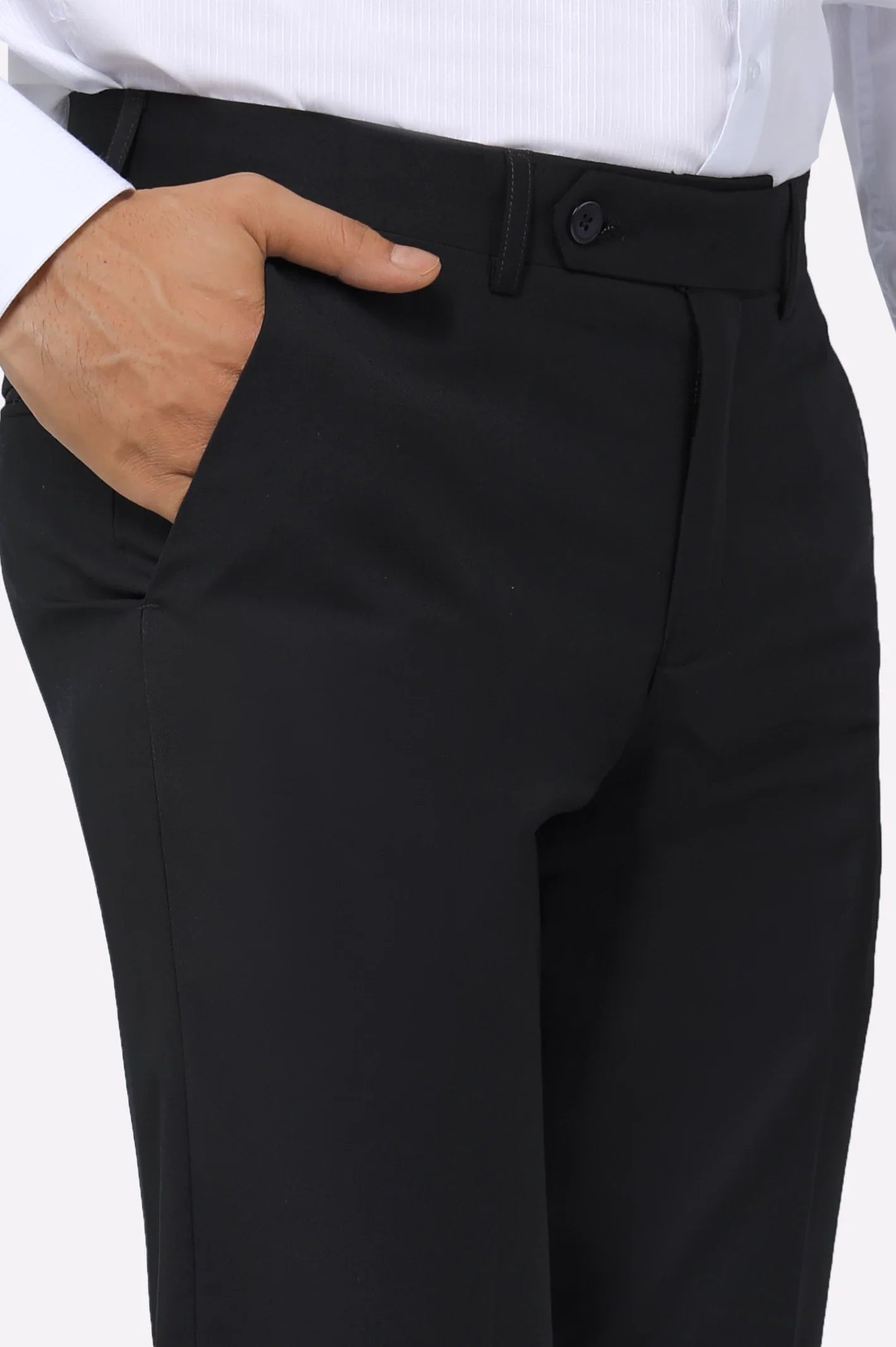 Black Smart Fit Formal Trouser