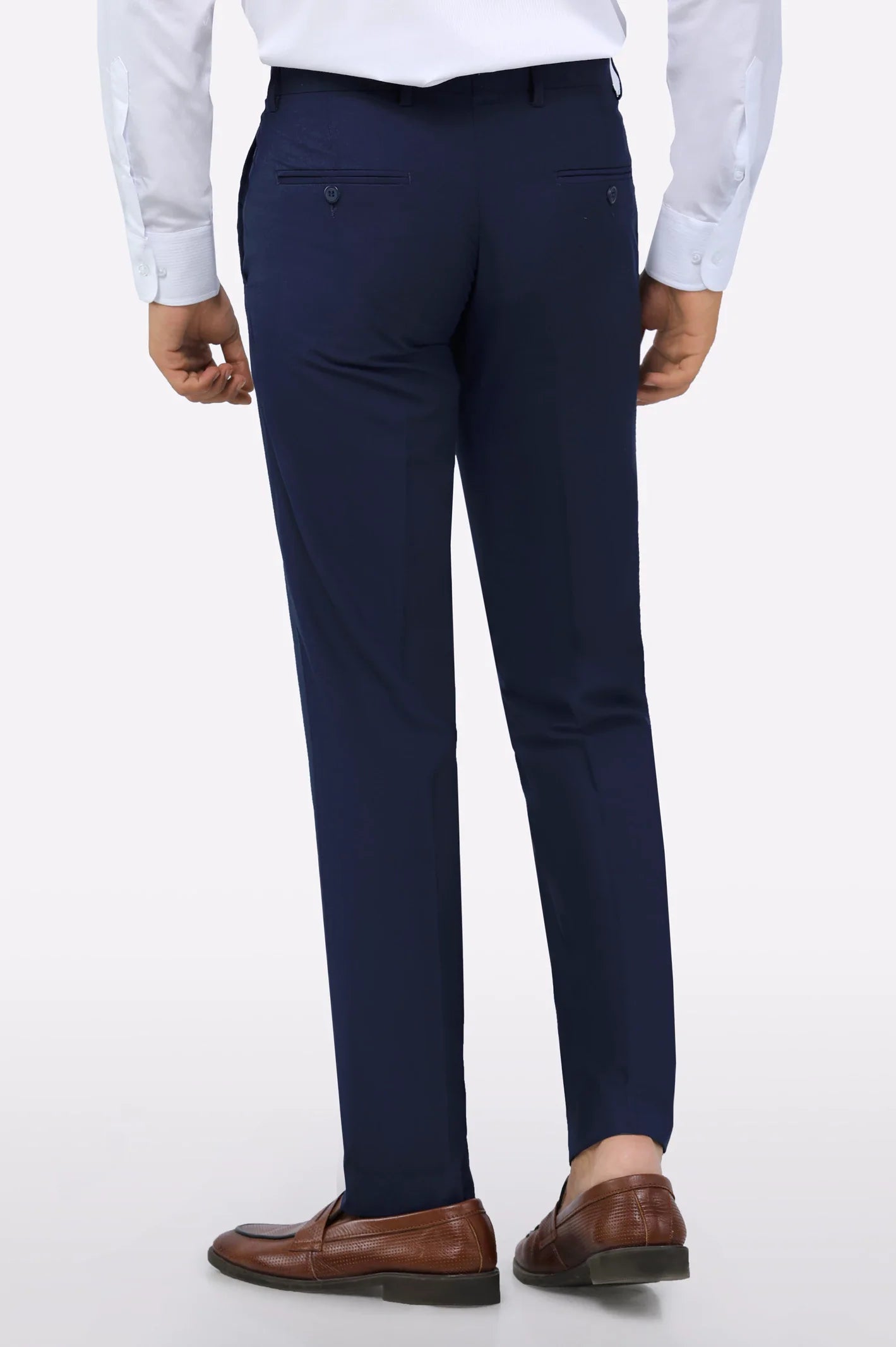 Navy Blue Smart Fit Formal Trouser