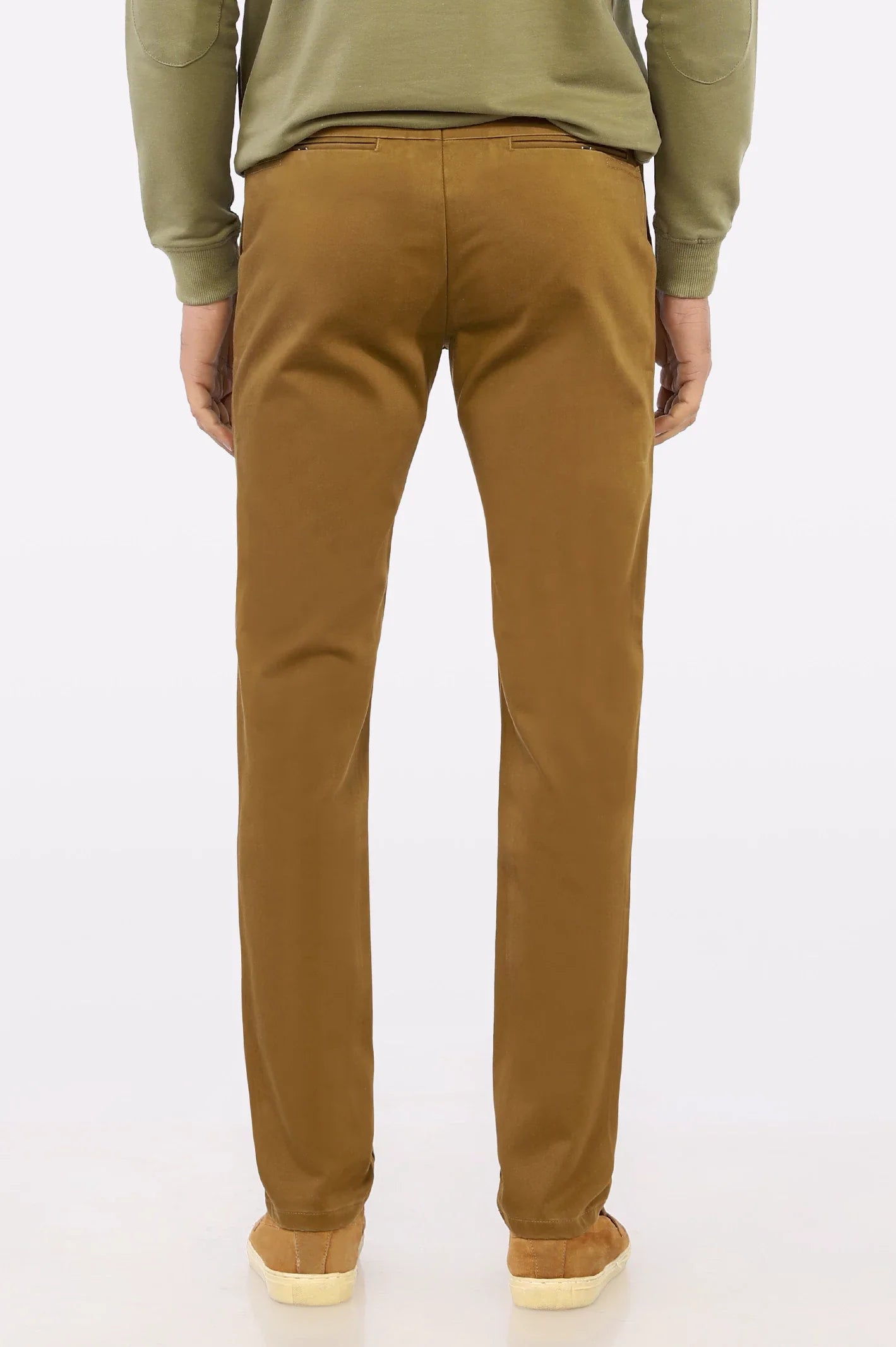 Brown Smart Fit Cotton Chino
