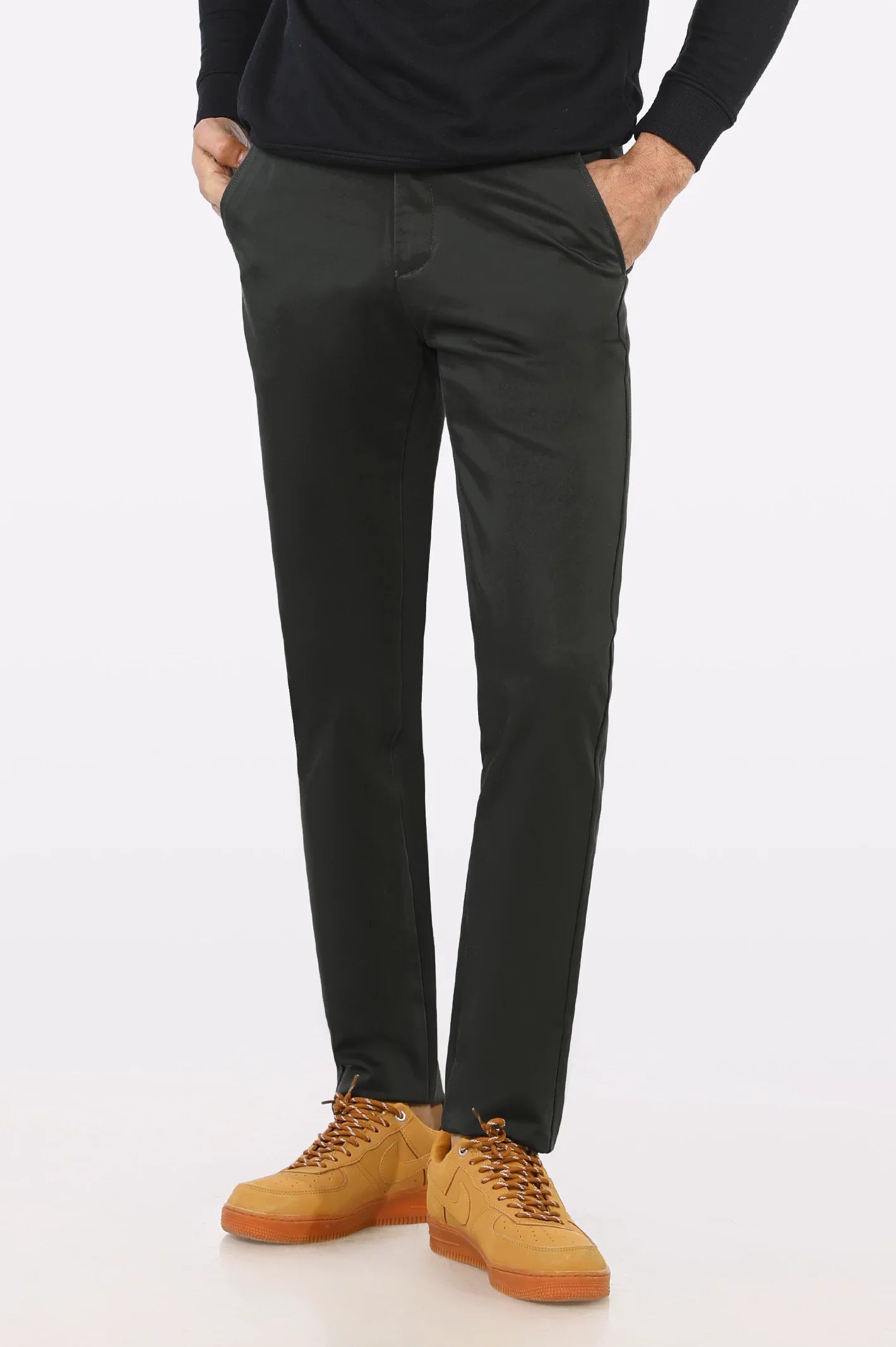 Green Smart Fit Cotton Chino