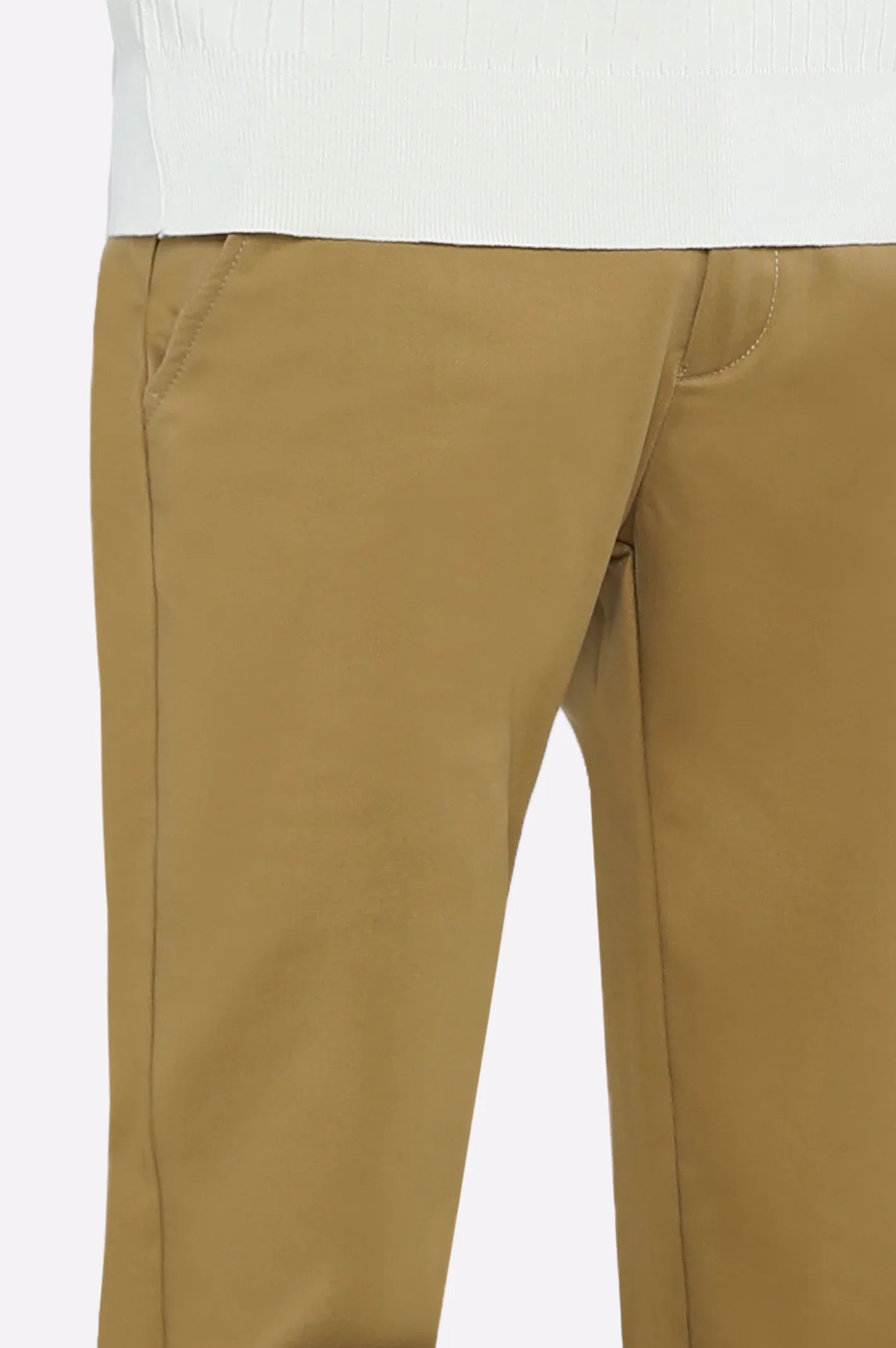 Light Brown Smart Fit Cotton Chino