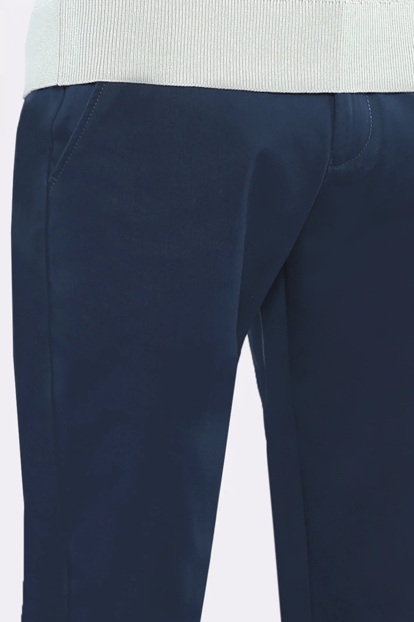 Blue Smart Fit Cotton Chino