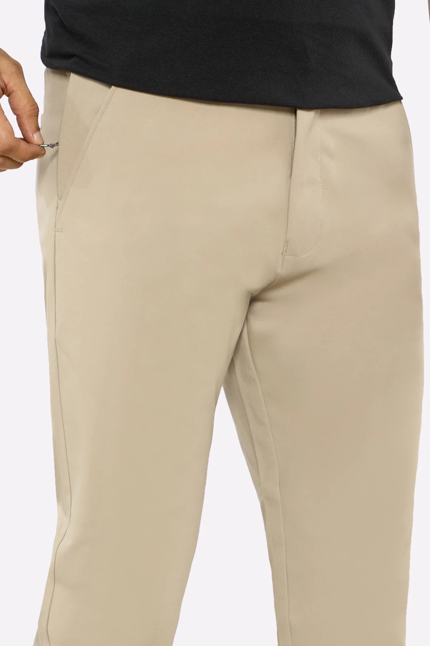 Khaki Smart Fit Cotton Chino