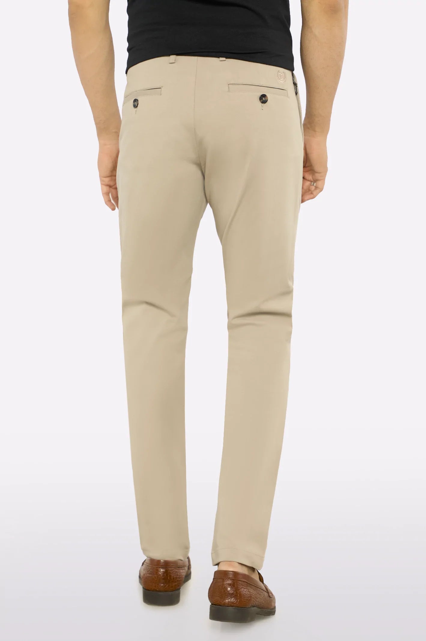 Khaki Smart Fit Cotton Chino