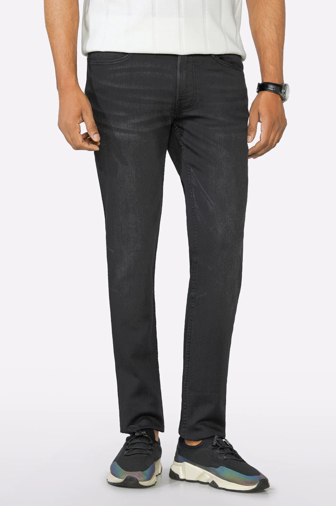 Grey Modern Slim Fit Jeans