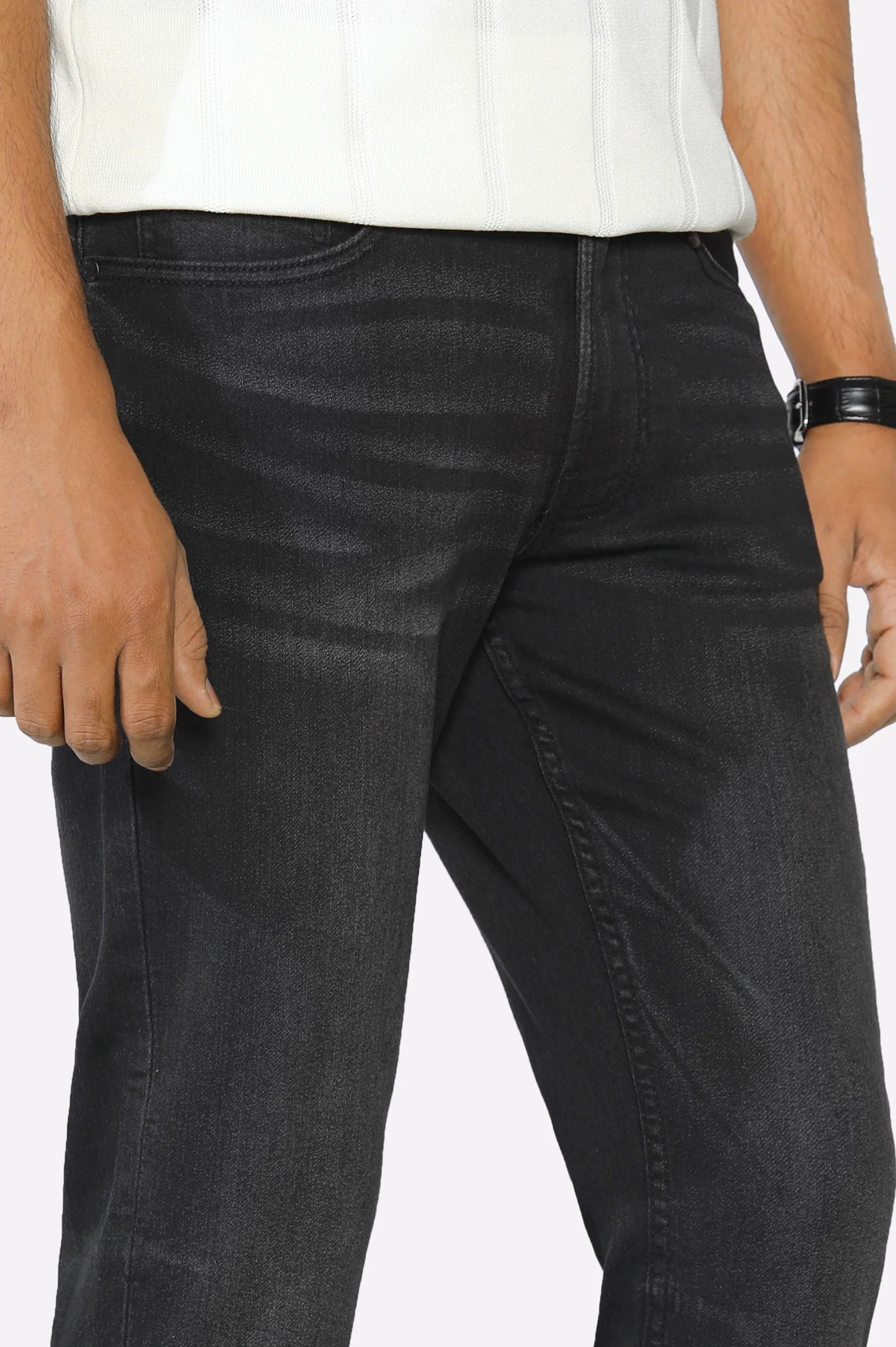 Grey Modern Slim Fit Jeans