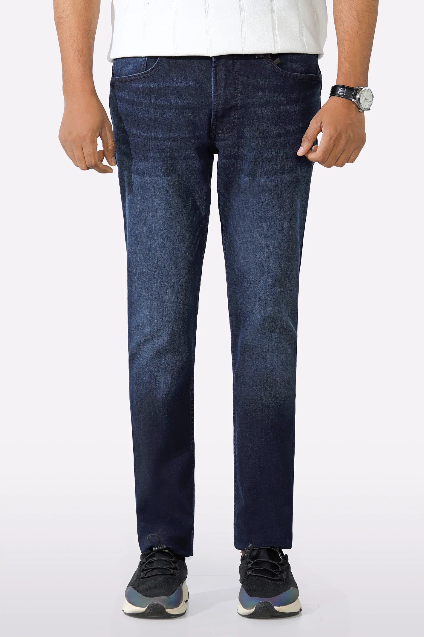 Dark Blue Modern Slim Fit Jeans
