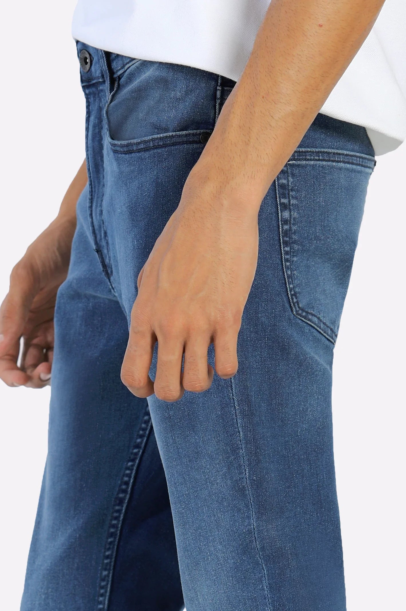 Light Blue Modern Slim Fit Jeans