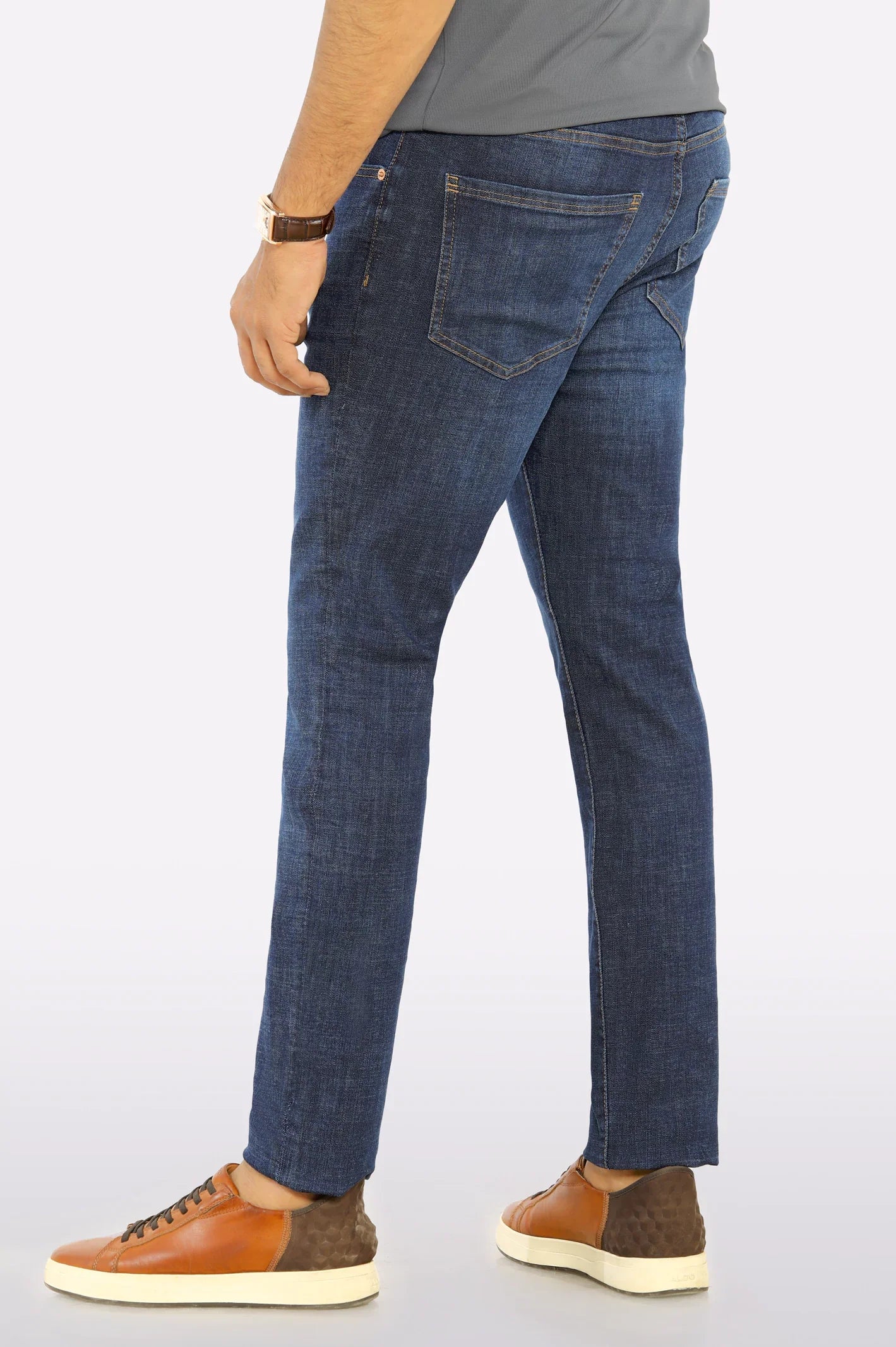 Dark Blue Modern Slim Fit Jeans