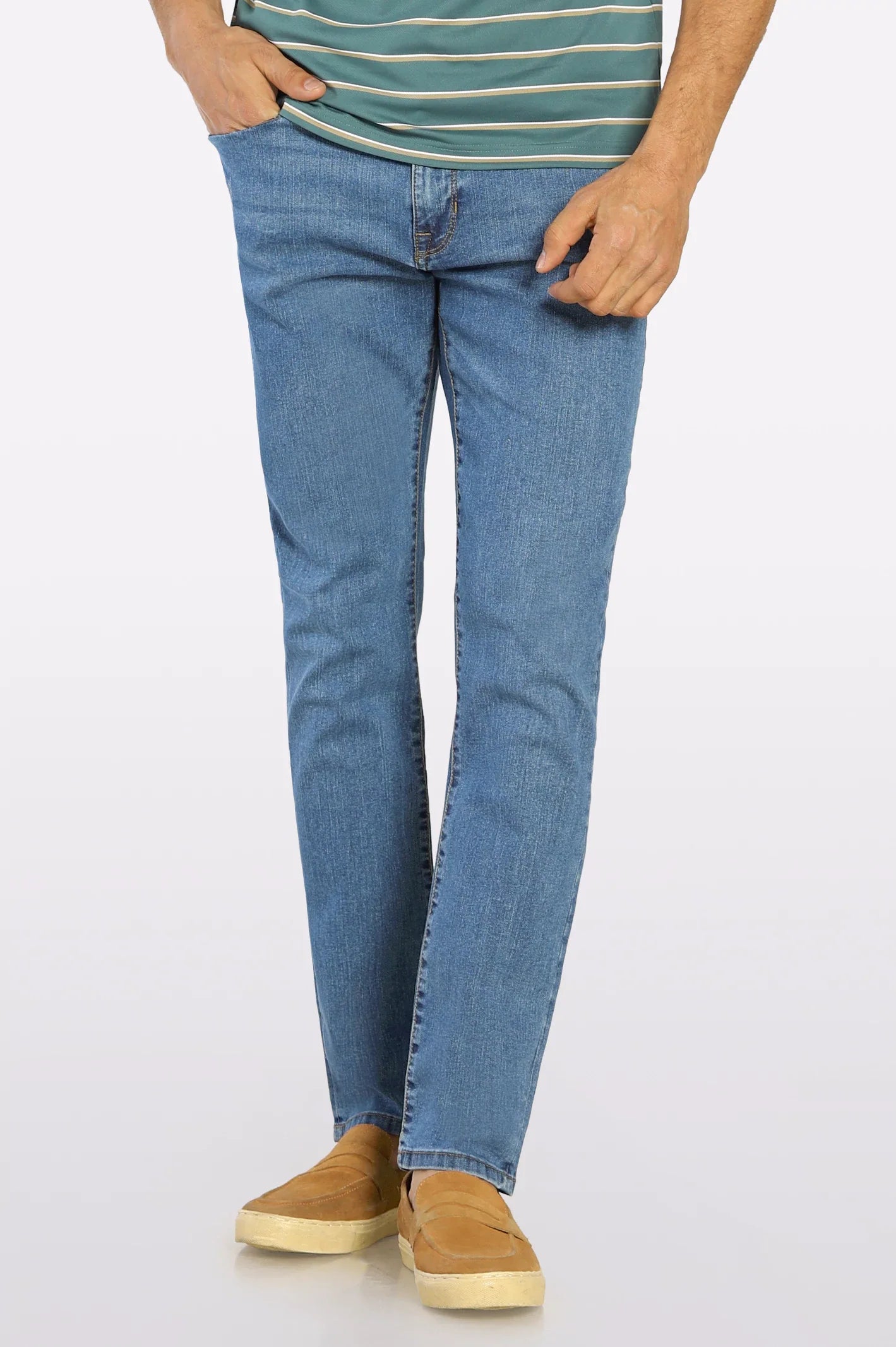 Medium Blue Modern Slim Fit Jeans