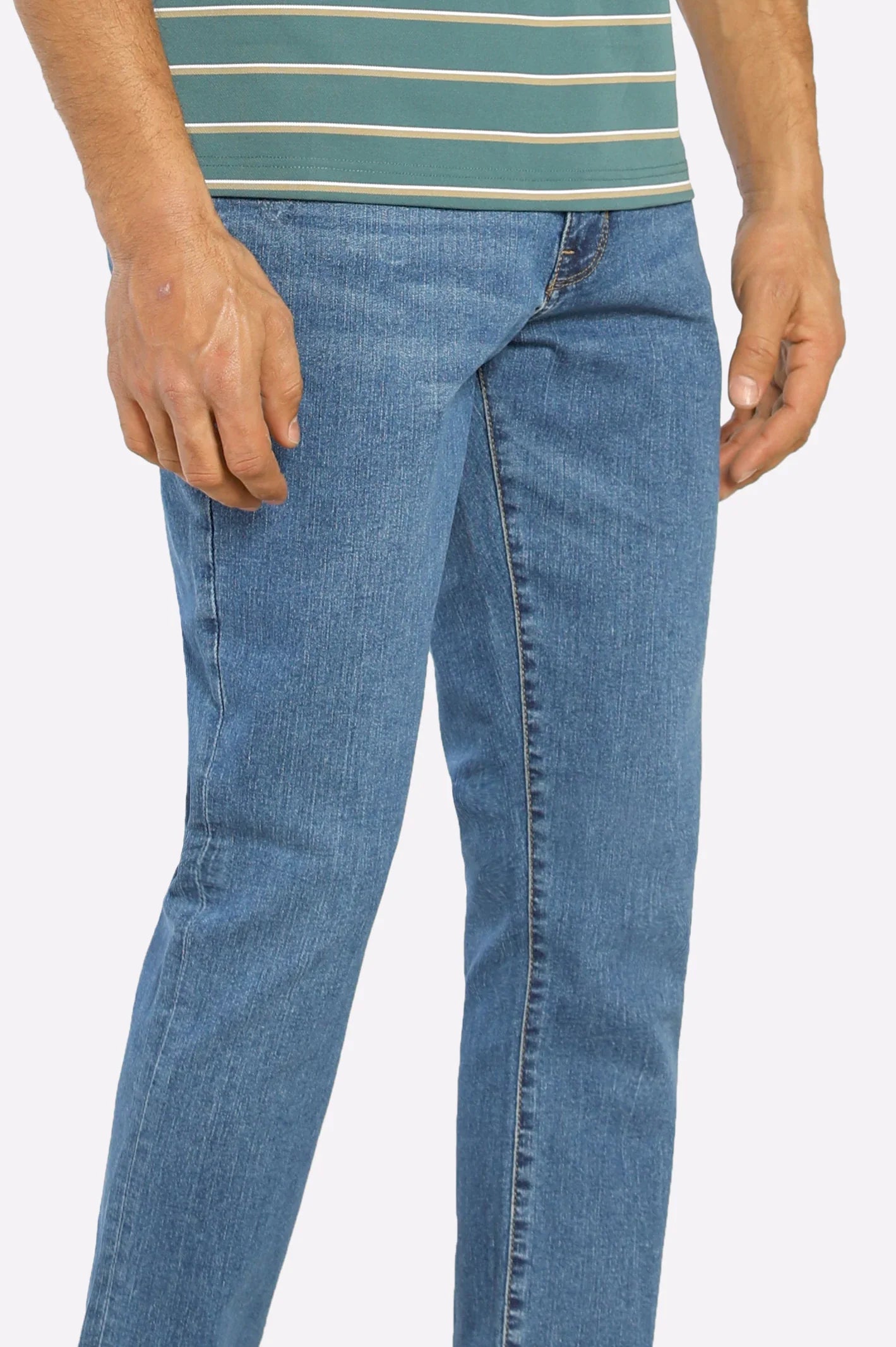 Medium Blue Modern Slim Fit Jeans