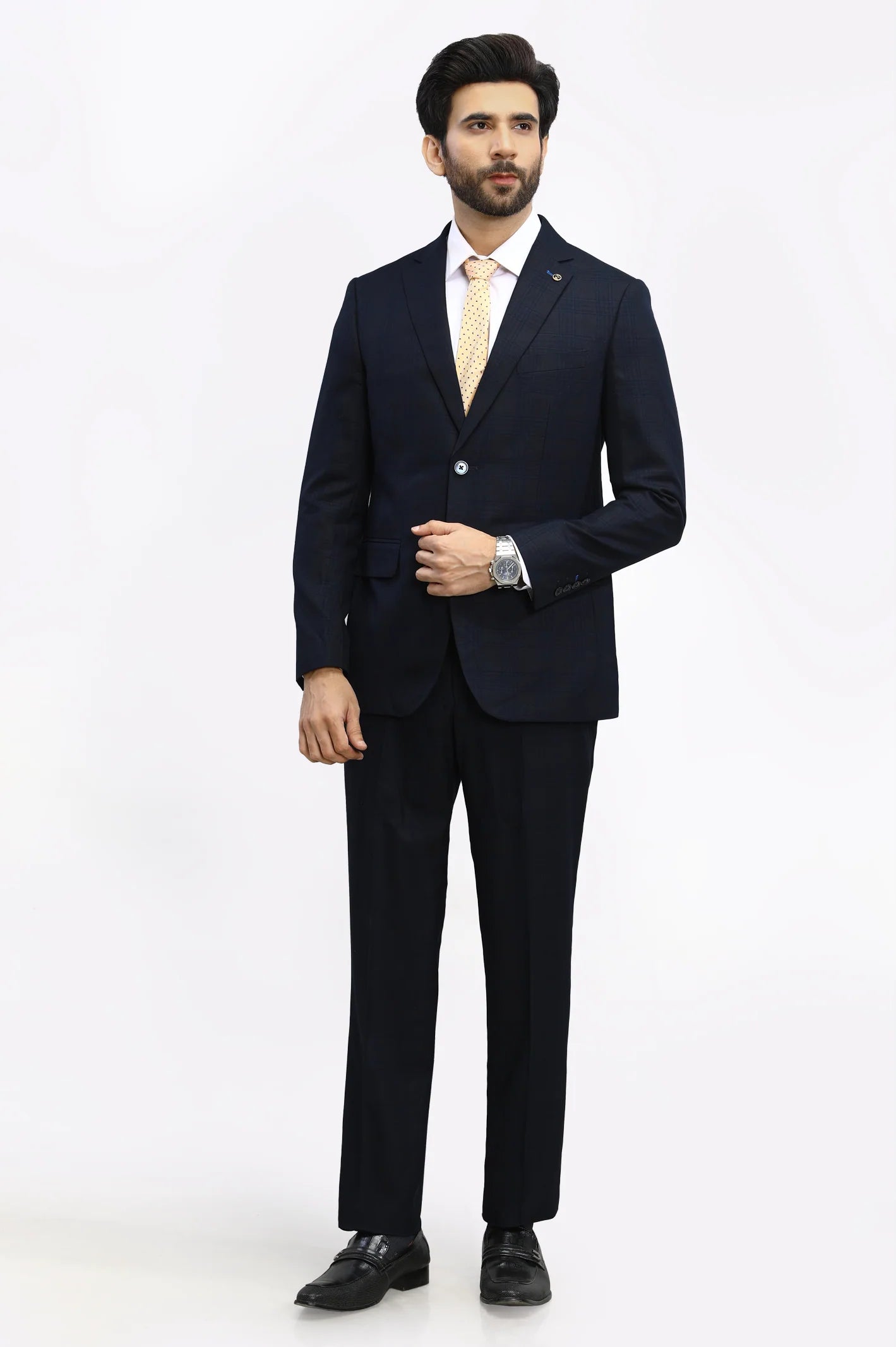 Diner's 2 Pcs Suit in Navy Blue