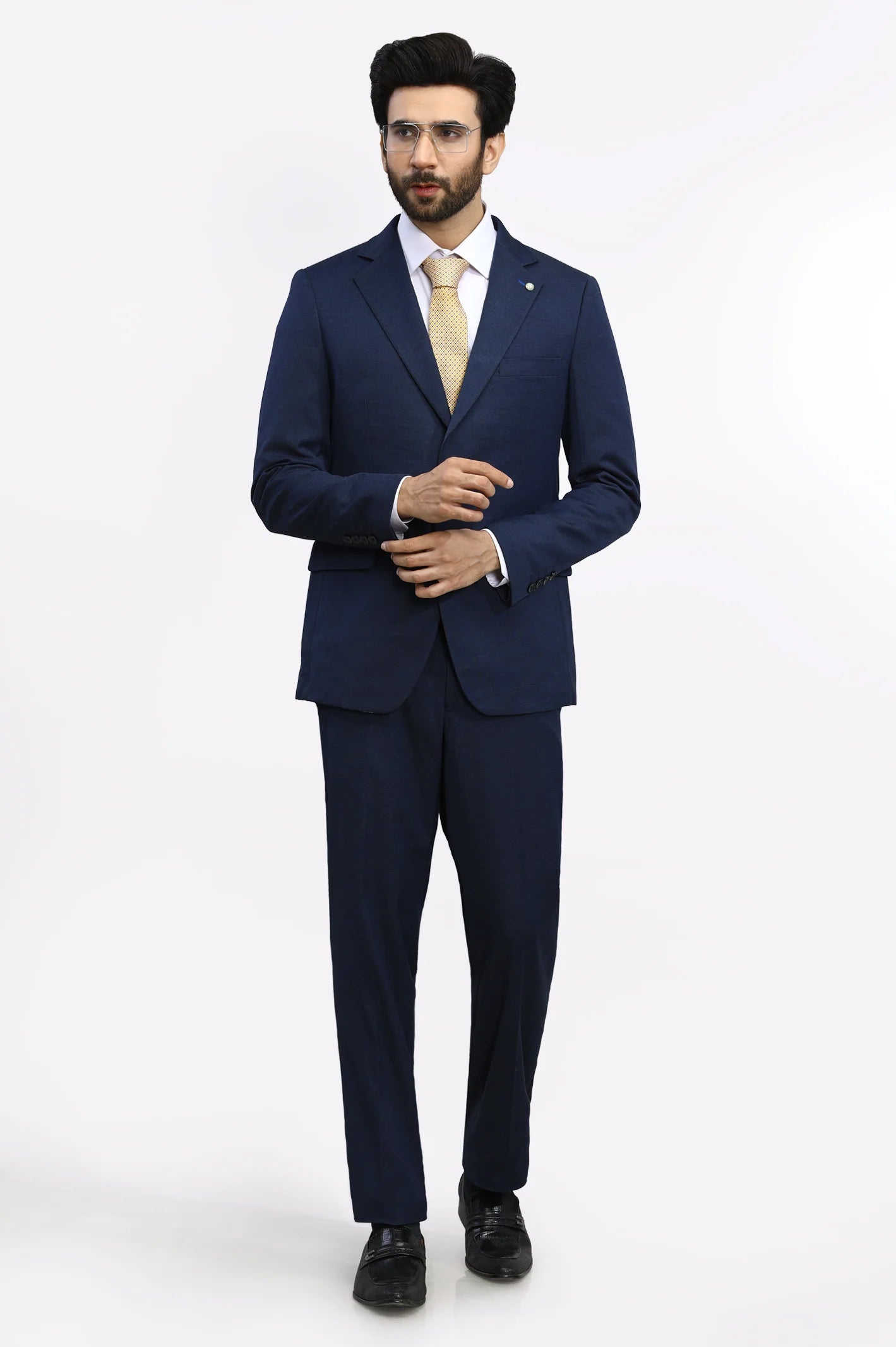 Diner's 2 Pcs Suit in Navy Blue