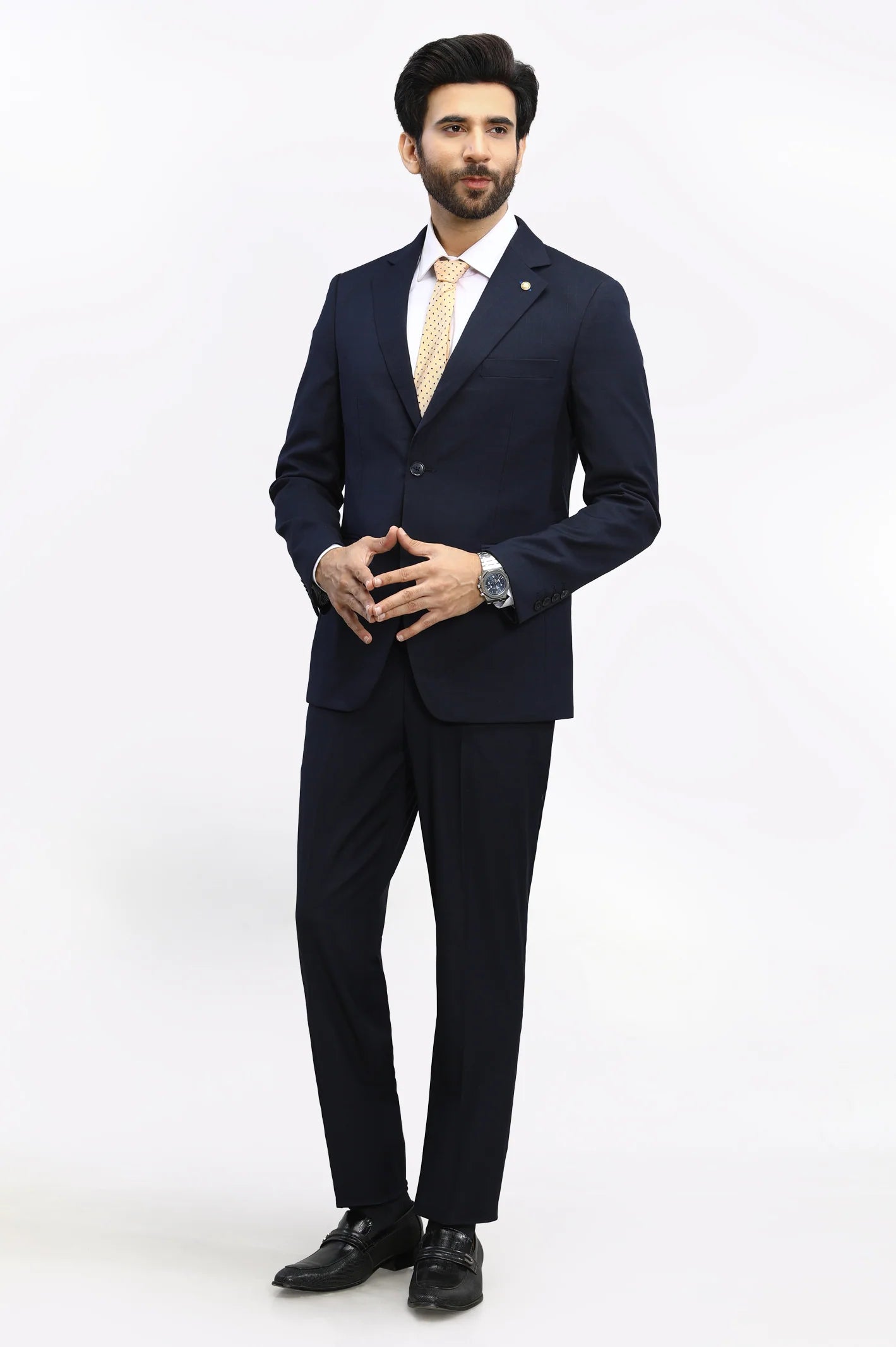 Diner's 2 Pcs Suit in Navy Blue