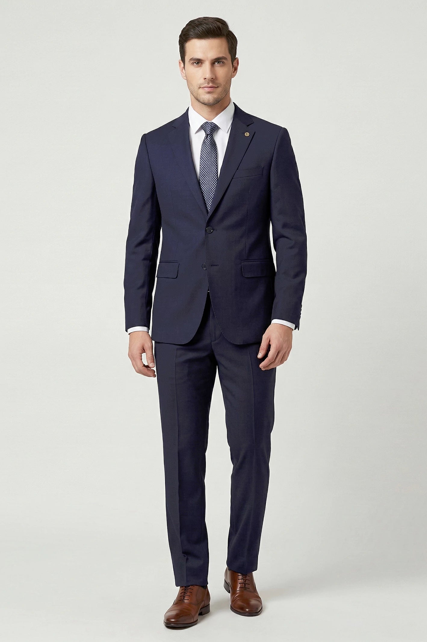 Dark Blue Formal 2PC Suit