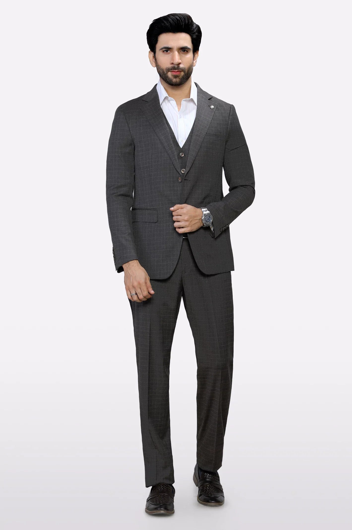 Brown Formal 3PC Suit